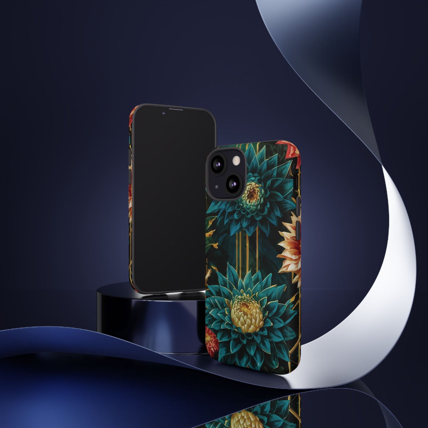 Bold Bloom Garden Tough Phone Case – Dramatic Florals for Statement-Makers