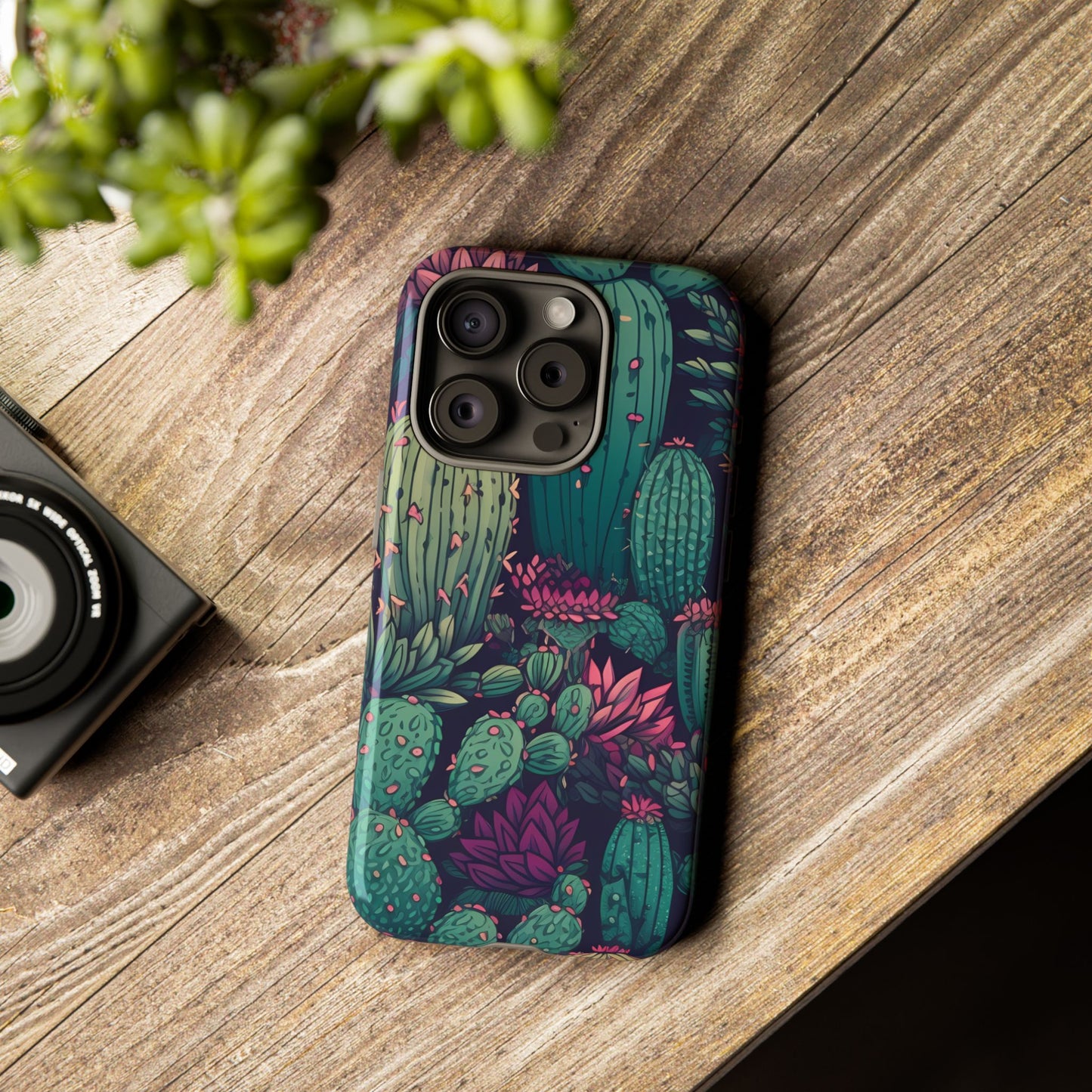 Succulent Garden Tough Phone Case – Bold & Stylish Protection for Plant Lovers