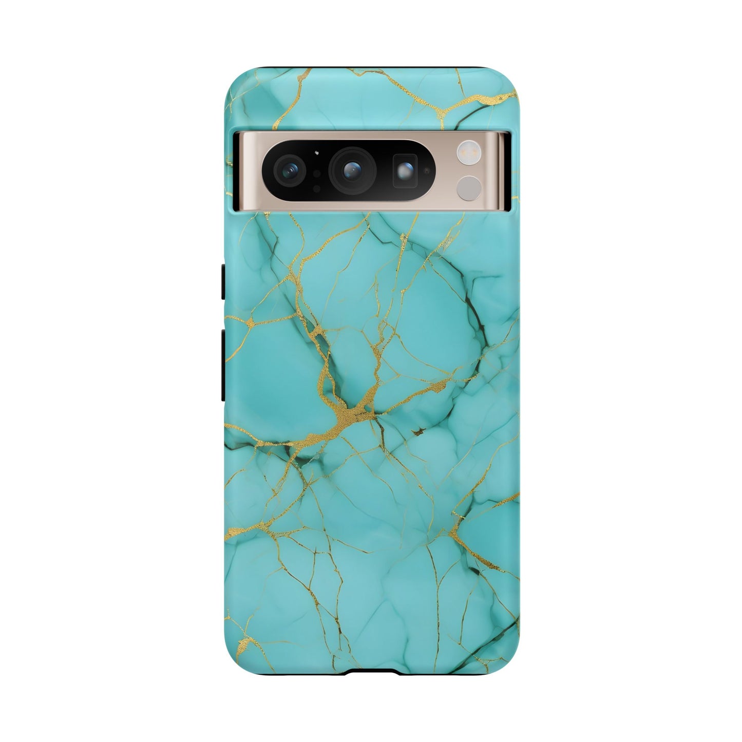 Teal Marble Tough Phone Case