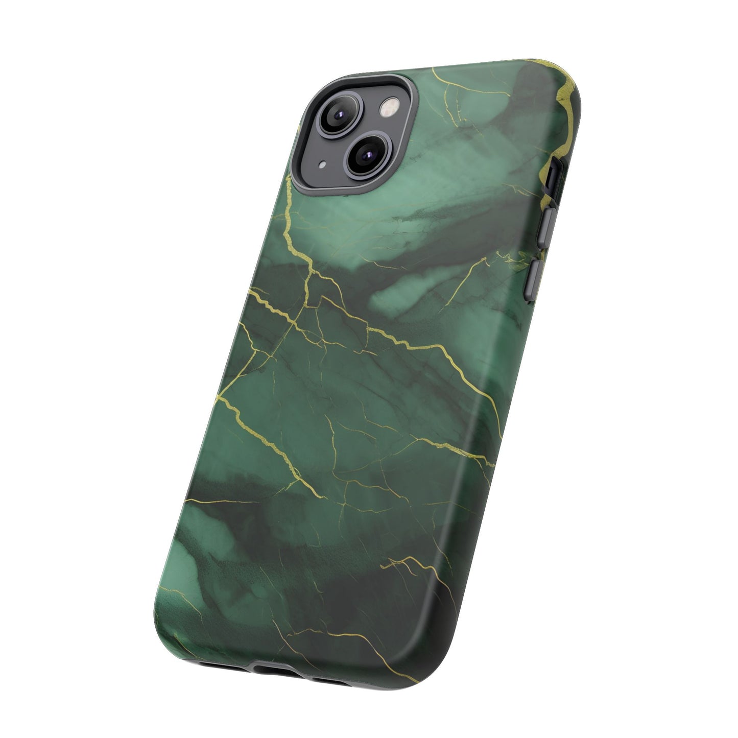 Hunter Green Marble - Tough Phone Case