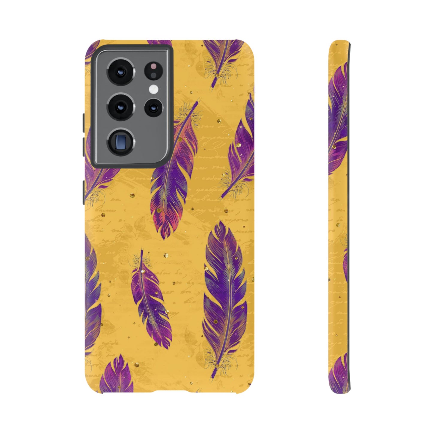 Purple Feathers - Tough Phone Case
