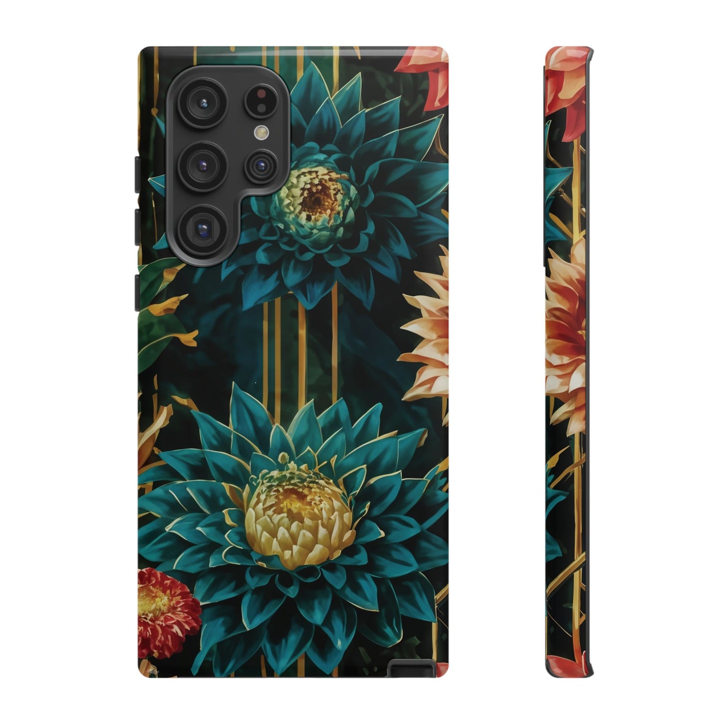 Bold Bloom Garden Tough Phone Case – Dramatic Florals for Statement-Makers