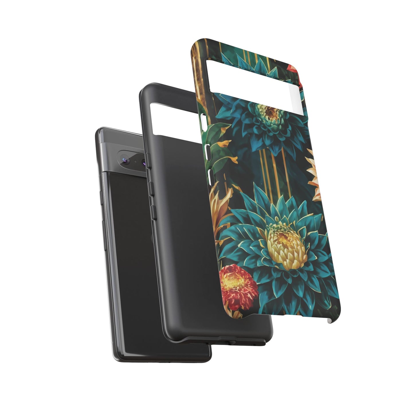 Bold Bloom Garden Tough Phone Case – Dramatic Florals for Statement-Makers