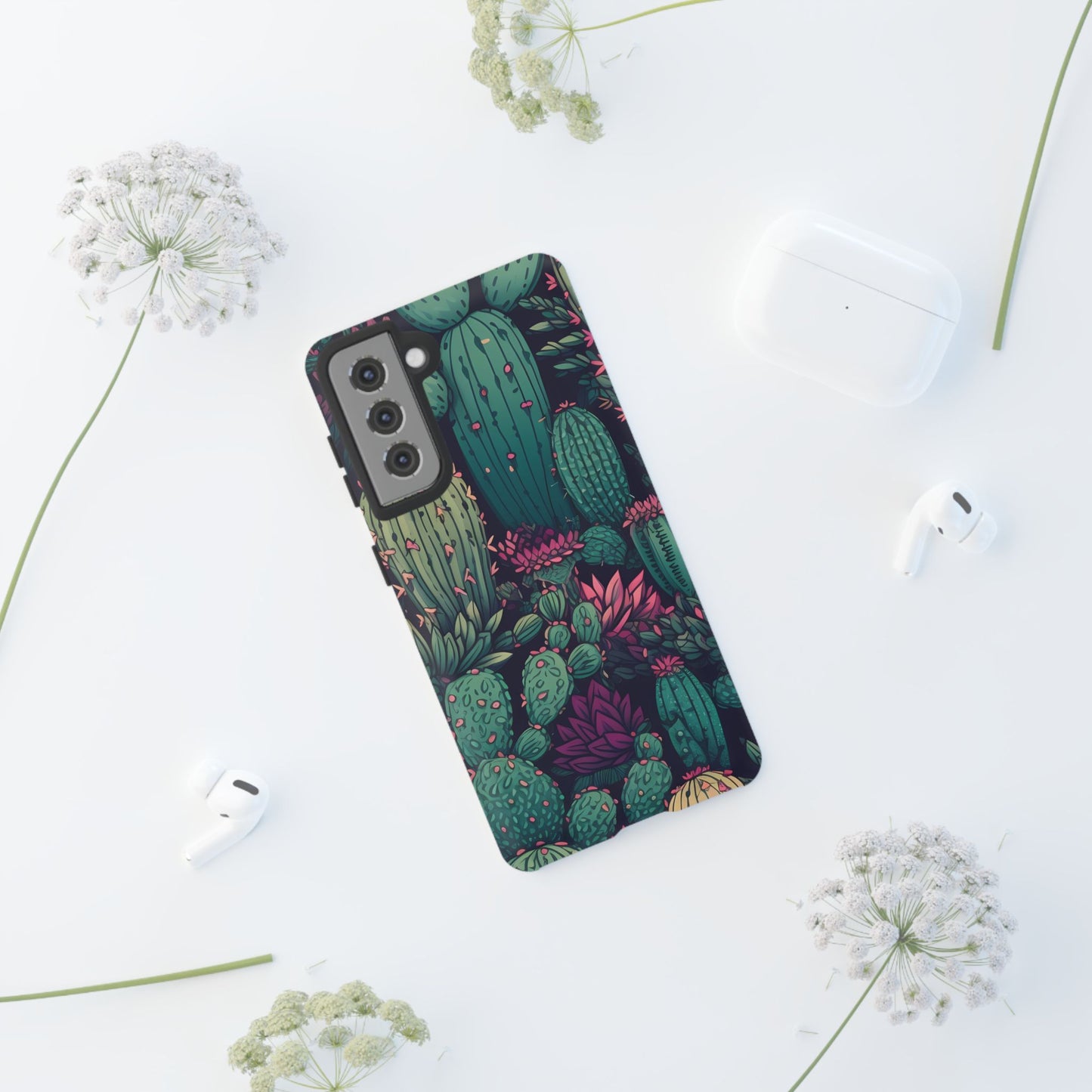Succulent Garden Tough Phone Case – Bold & Stylish Protection for Plant Lovers