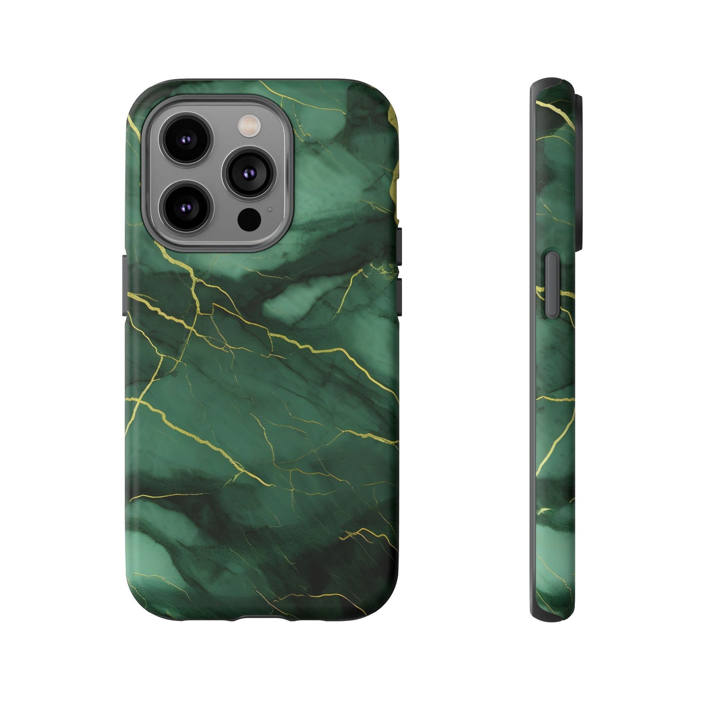 Hunter Green Marble - Tough Phone Case
