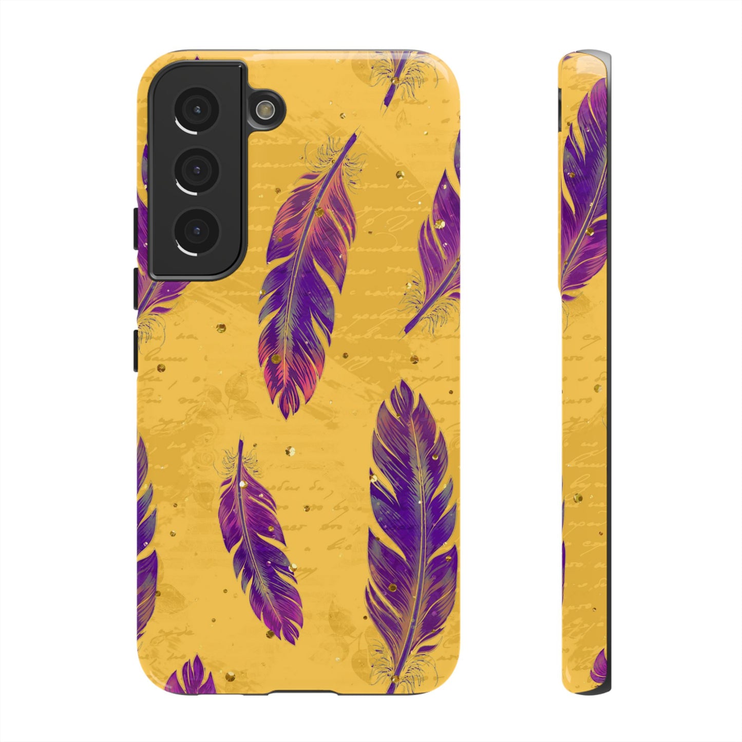 Purple Feathers - Tough Phone Case