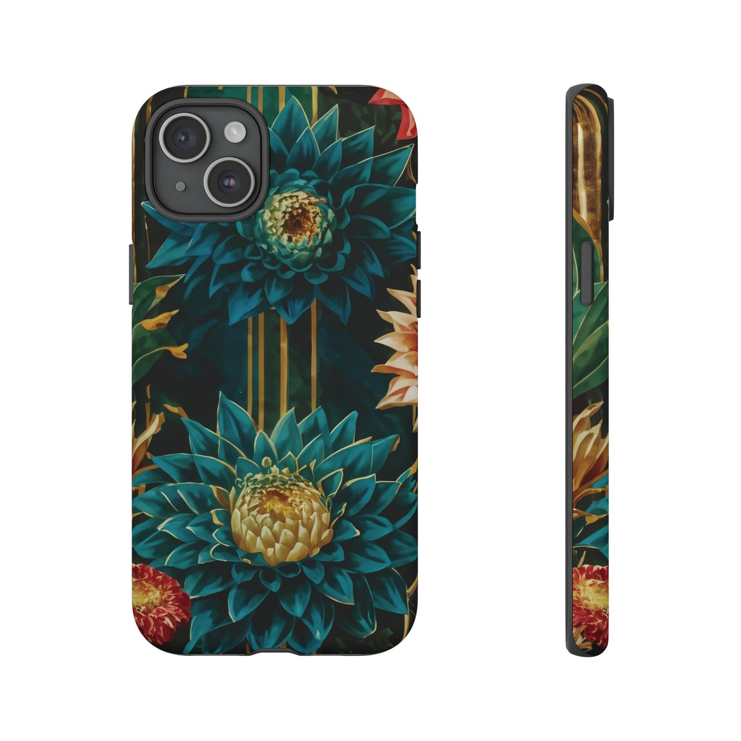 Bold Bloom Garden Tough Phone Case – Dramatic Florals for Statement-Makers