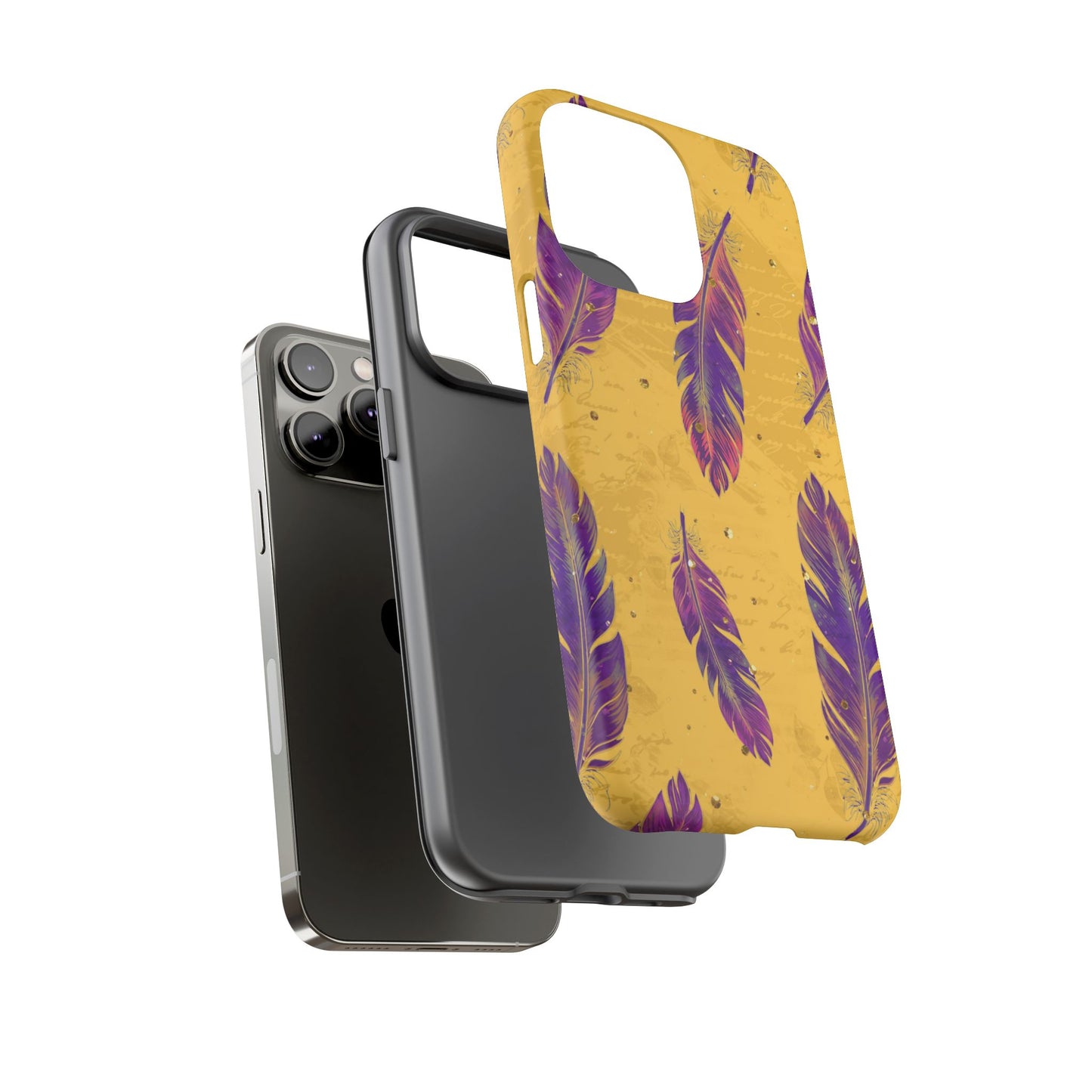 Purple Feathers - Tough Phone Case