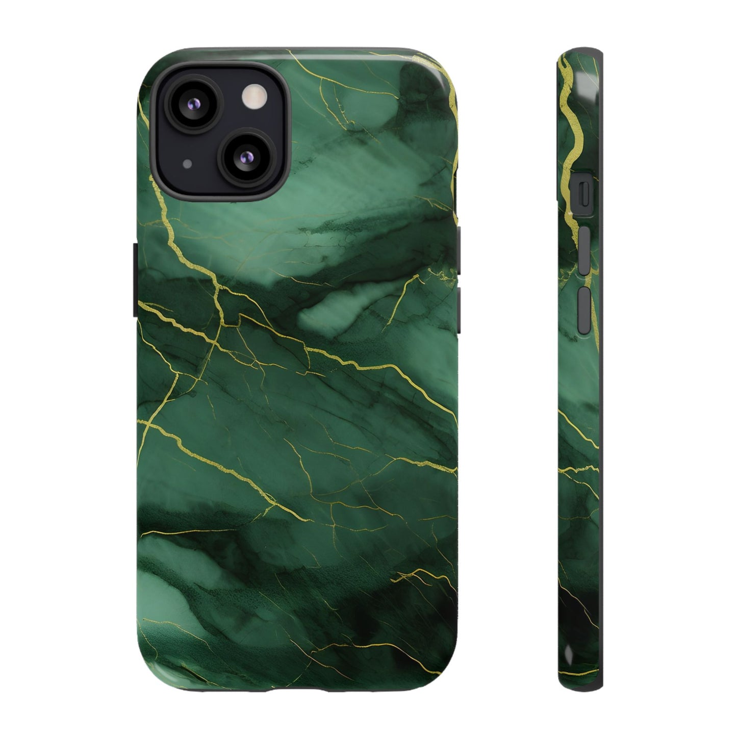 Hunter Green Marble - Tough Phone Case