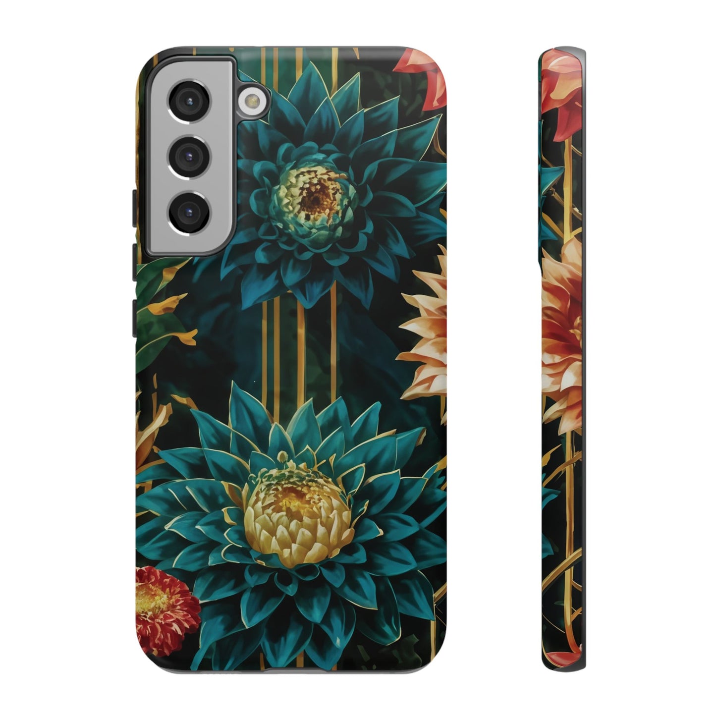 Bold Bloom Garden Tough Phone Case – Dramatic Florals for Statement-Makers