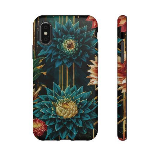 Bold Bloom Garden Tough Phone Case – Dramatic Florals for Statement-Makers