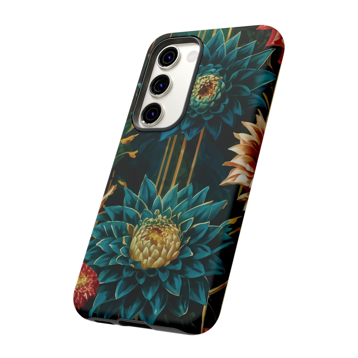 Bold Bloom Garden Tough Phone Case – Dramatic Florals for Statement-Makers