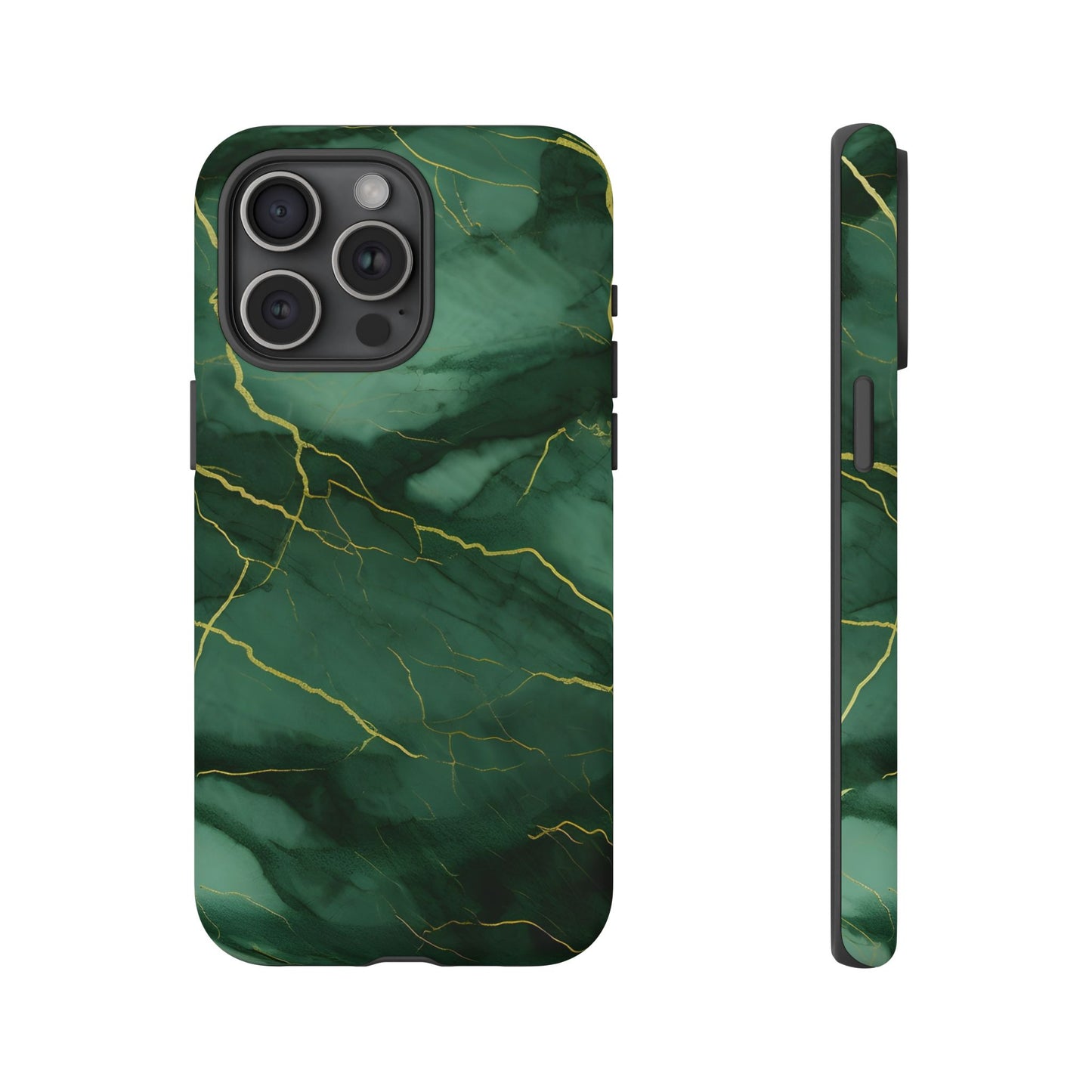 Hunter Green Marble - Tough Phone Case