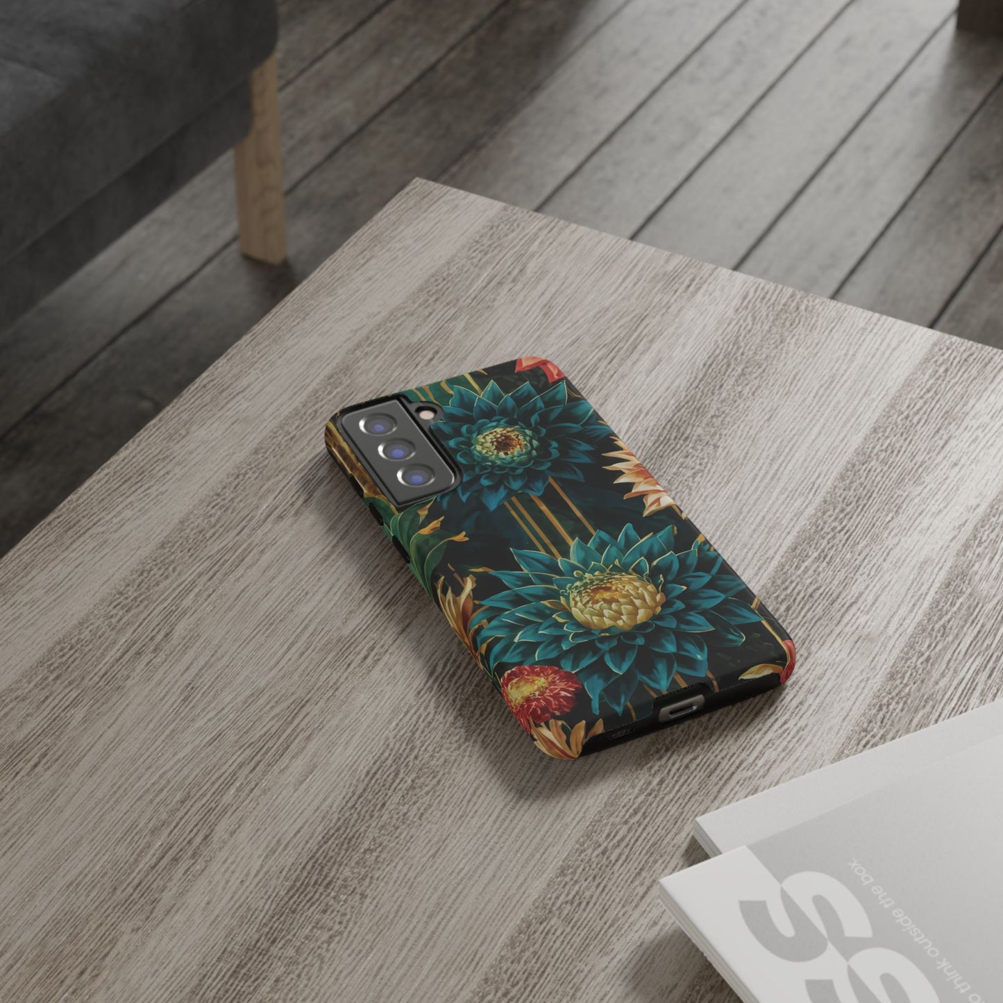 Bold Bloom Garden Tough Phone Case – Dramatic Florals for Statement-Makers