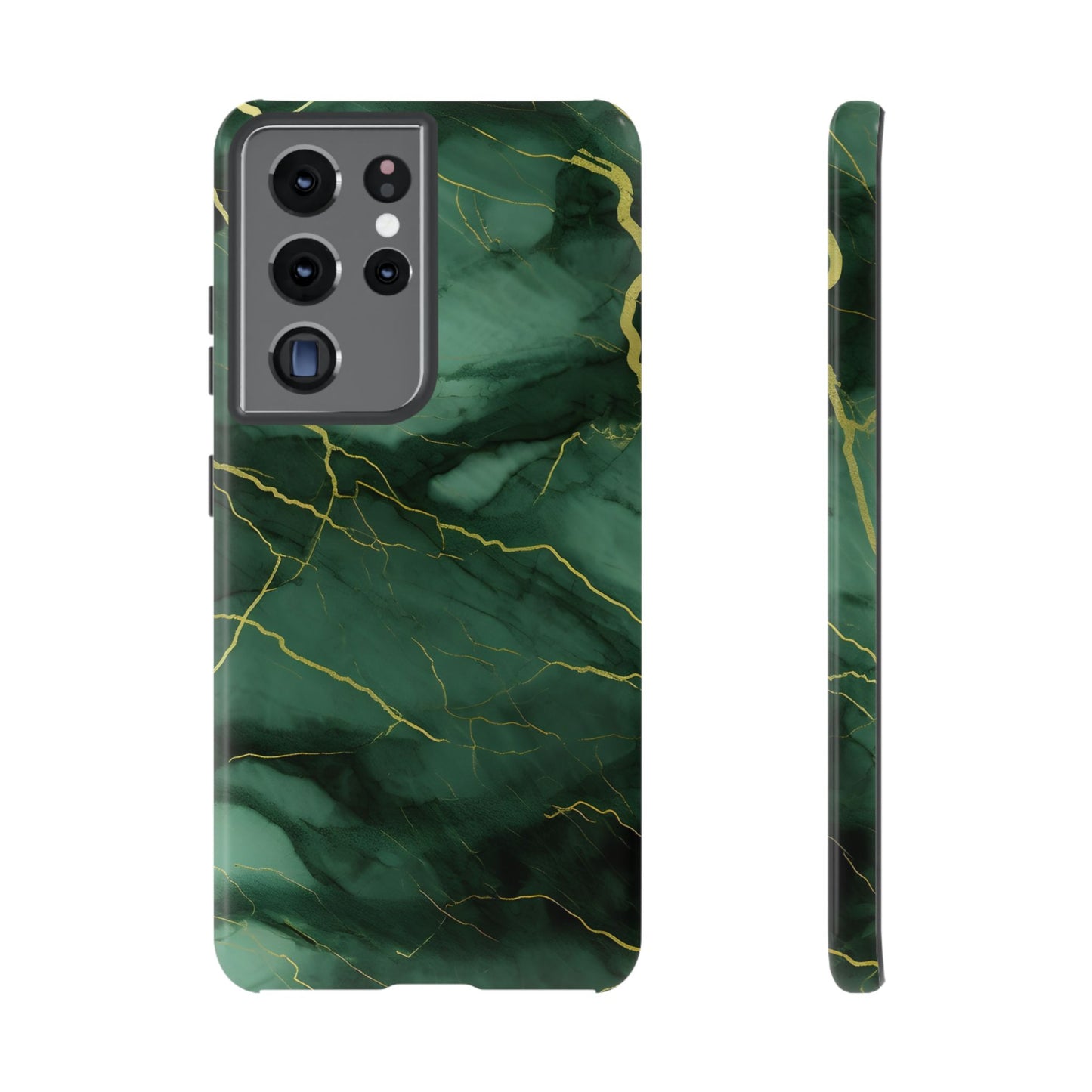 Hunter Green Marble - Tough Phone Case