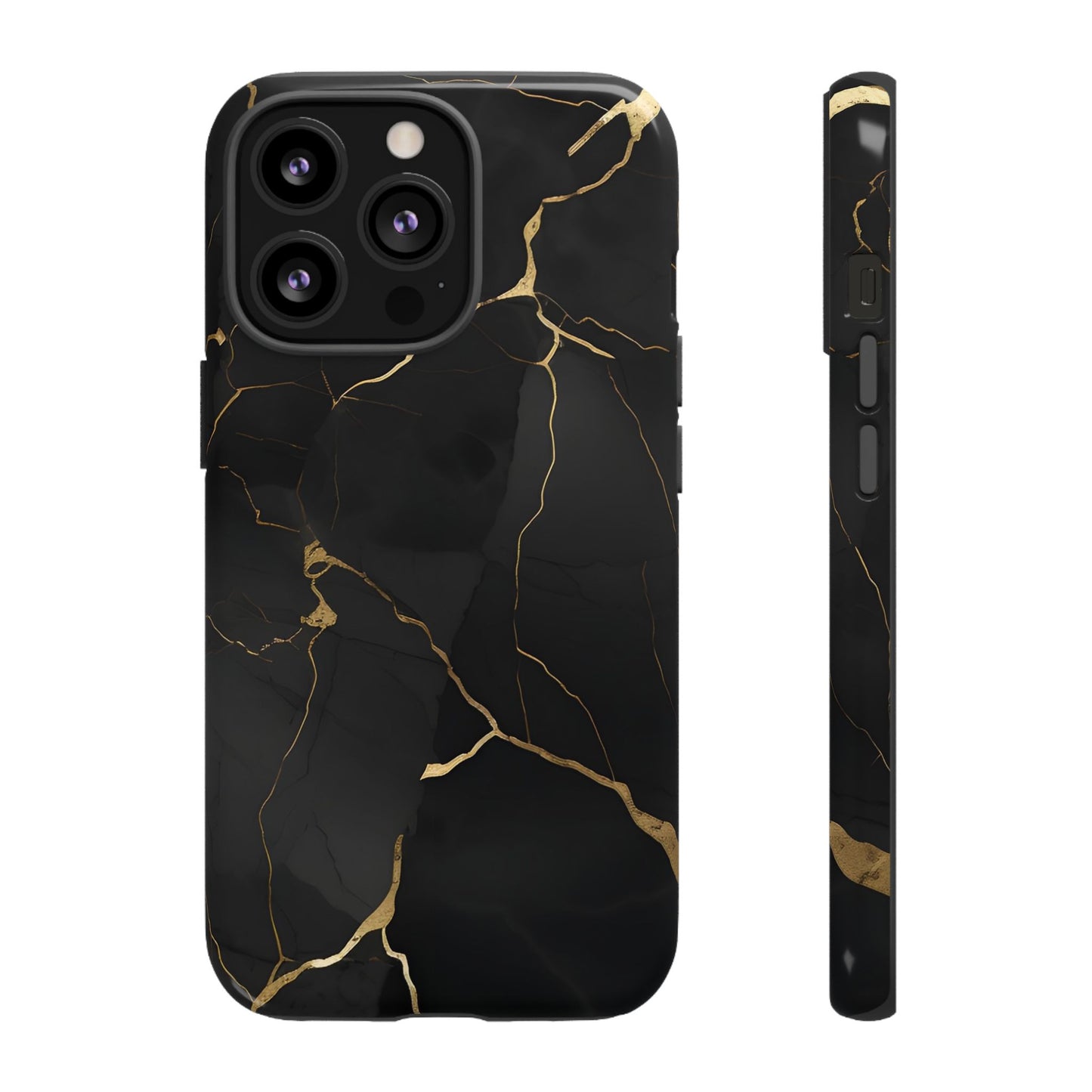 Black Marble  - Tough Phone Case