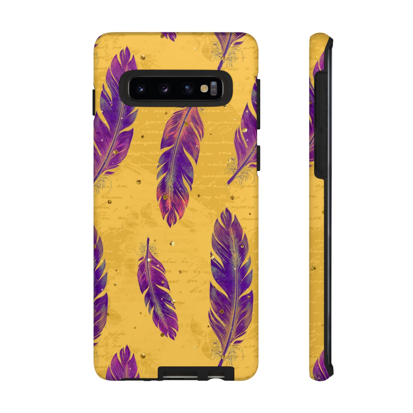 Purple Feathers - Tough Phone Case