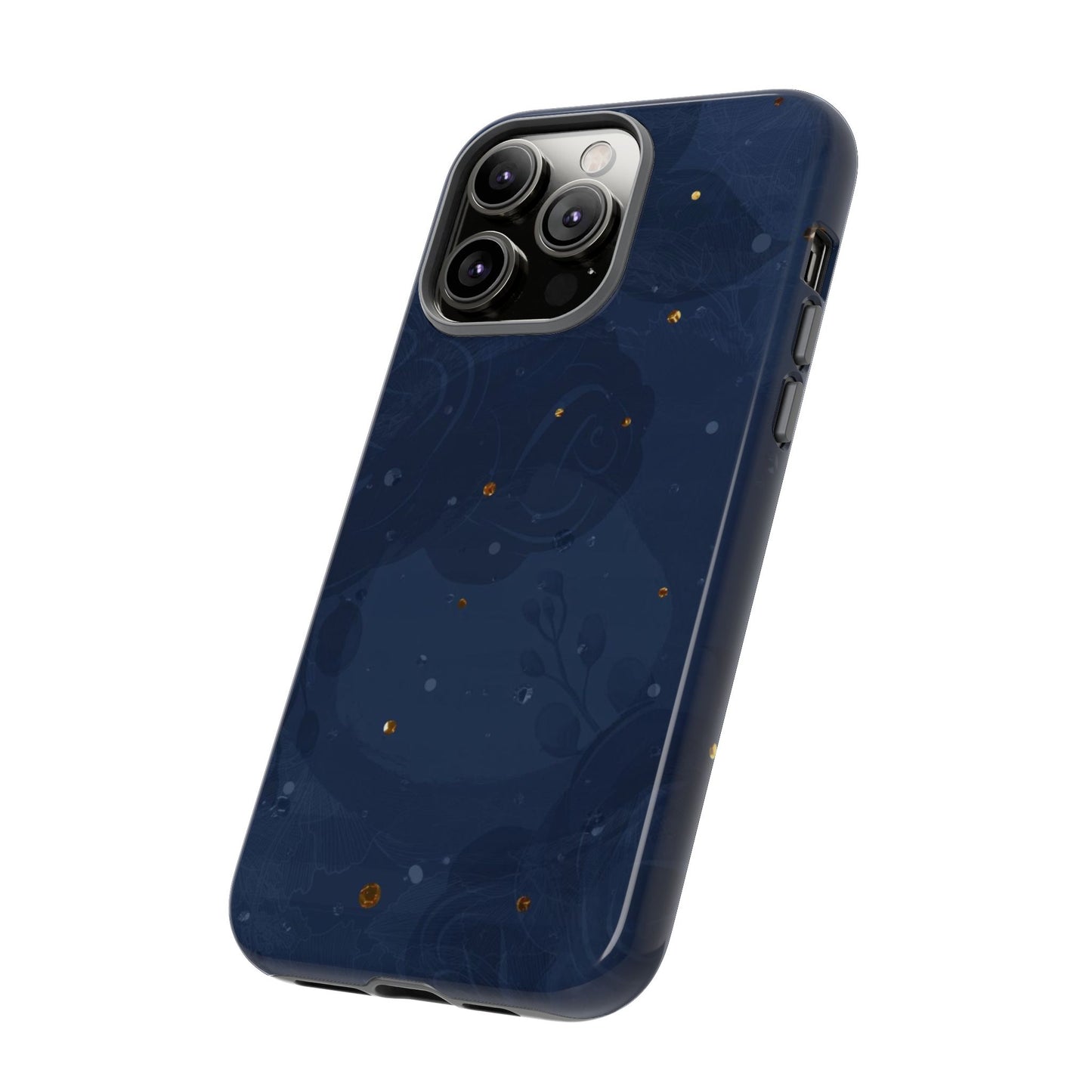 Subtle Navy Florals - Tough Phone Case