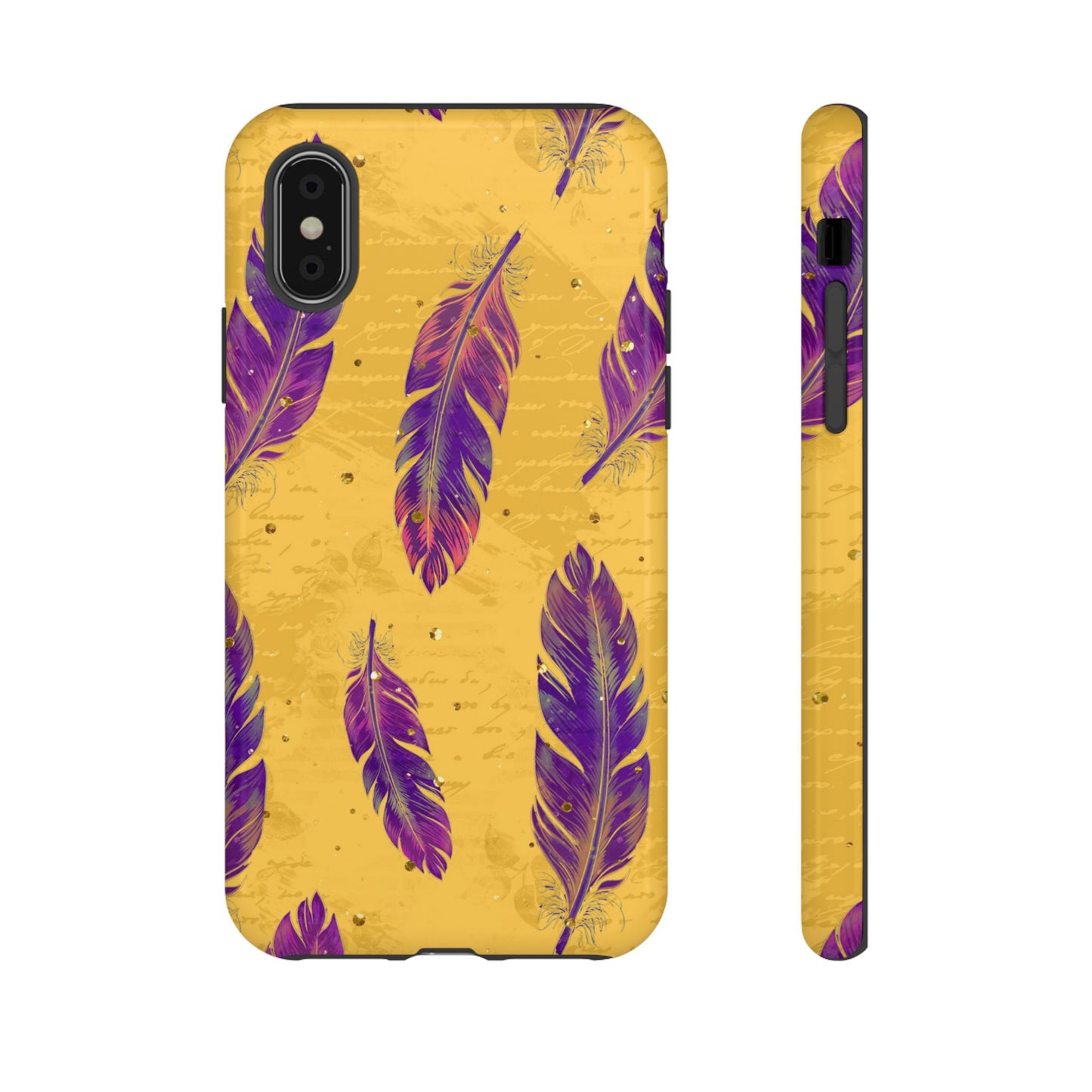 Purple Feathers - Tough Phone Case