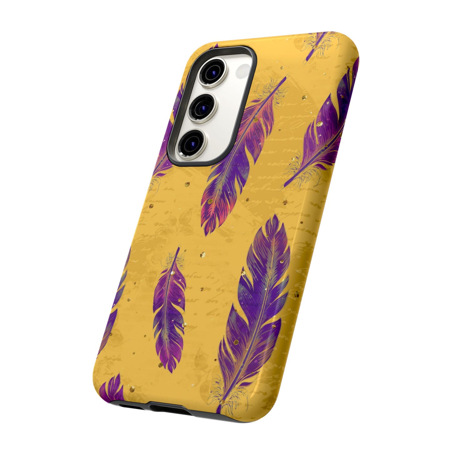 Purple Feathers - Tough Phone Case