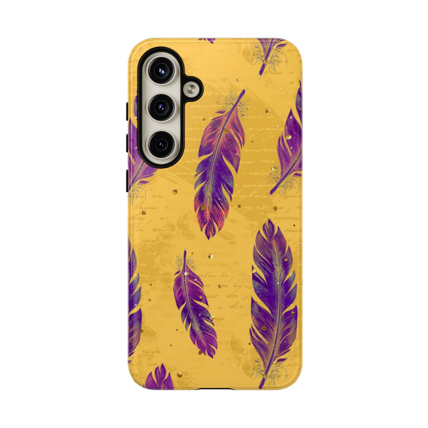 Purple Feathers - Tough Phone Case