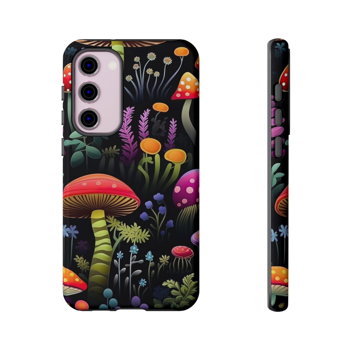 Dark Forest Mushrooms Tough Cell Phone Case