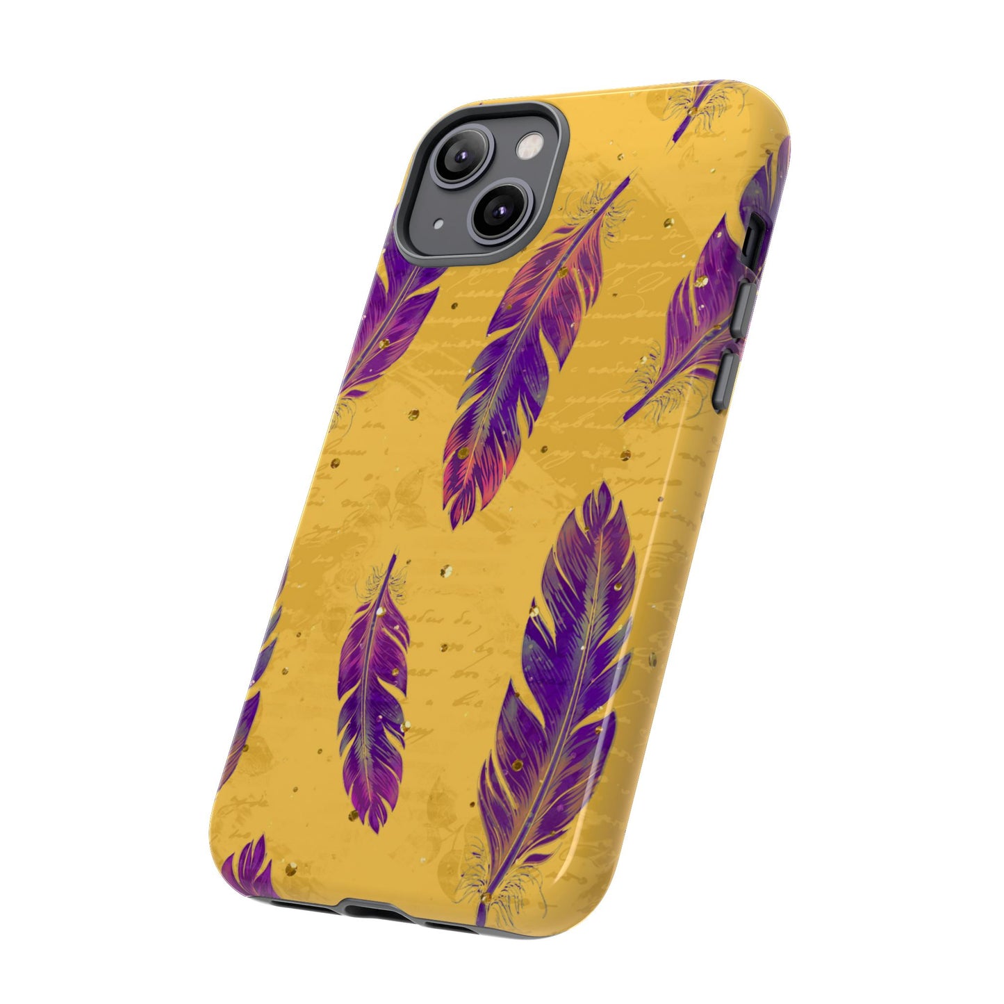 Purple Feathers - Tough Phone Case