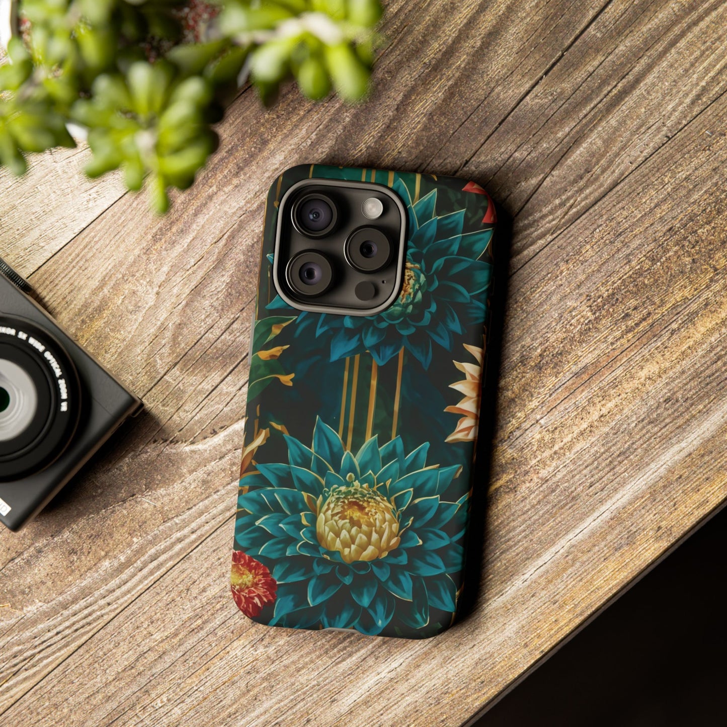 Bold Bloom Garden Tough Phone Case – Dramatic Florals for Statement-Makers
