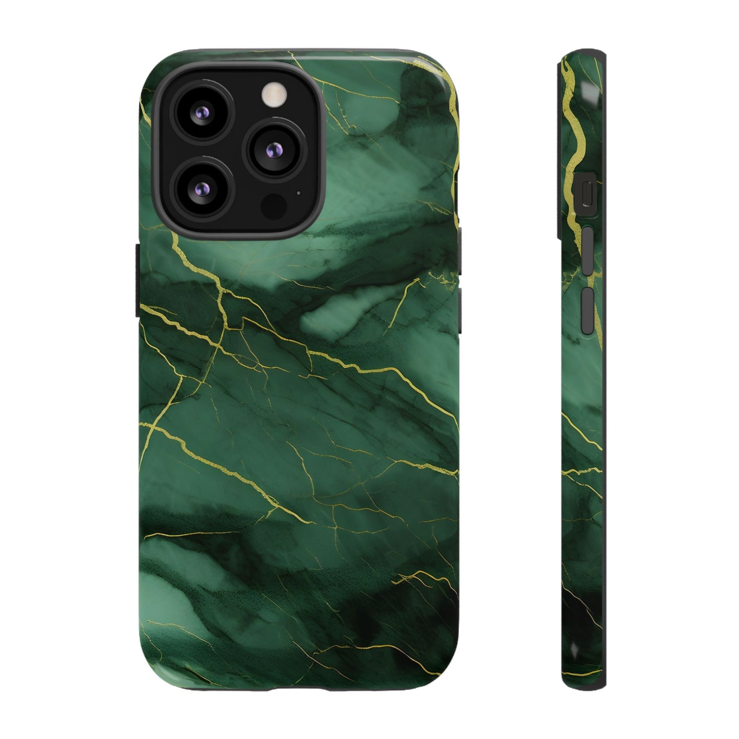 Hunter Green Marble - Tough Phone Case