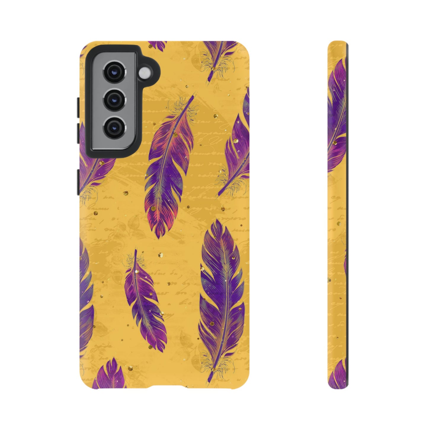 Purple Feathers - Tough Phone Case