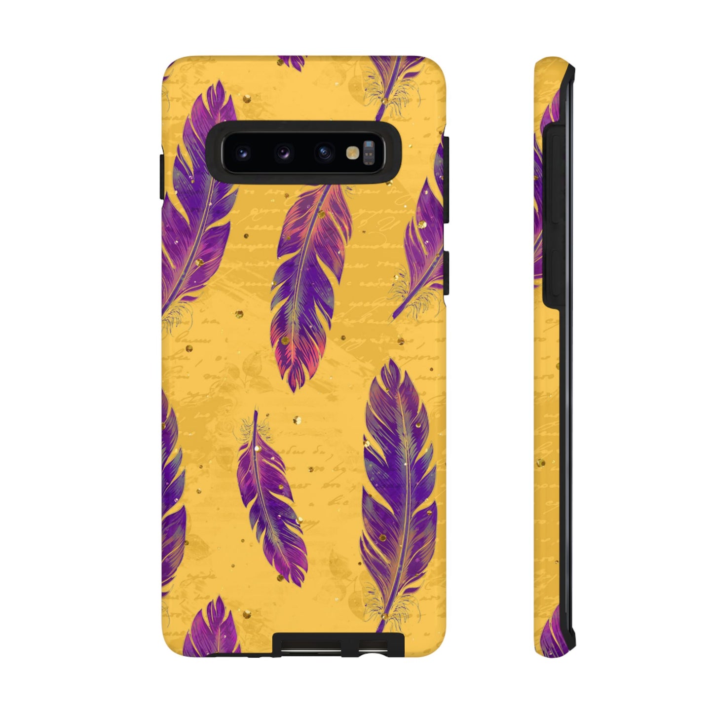 Purple Feathers - Tough Phone Case