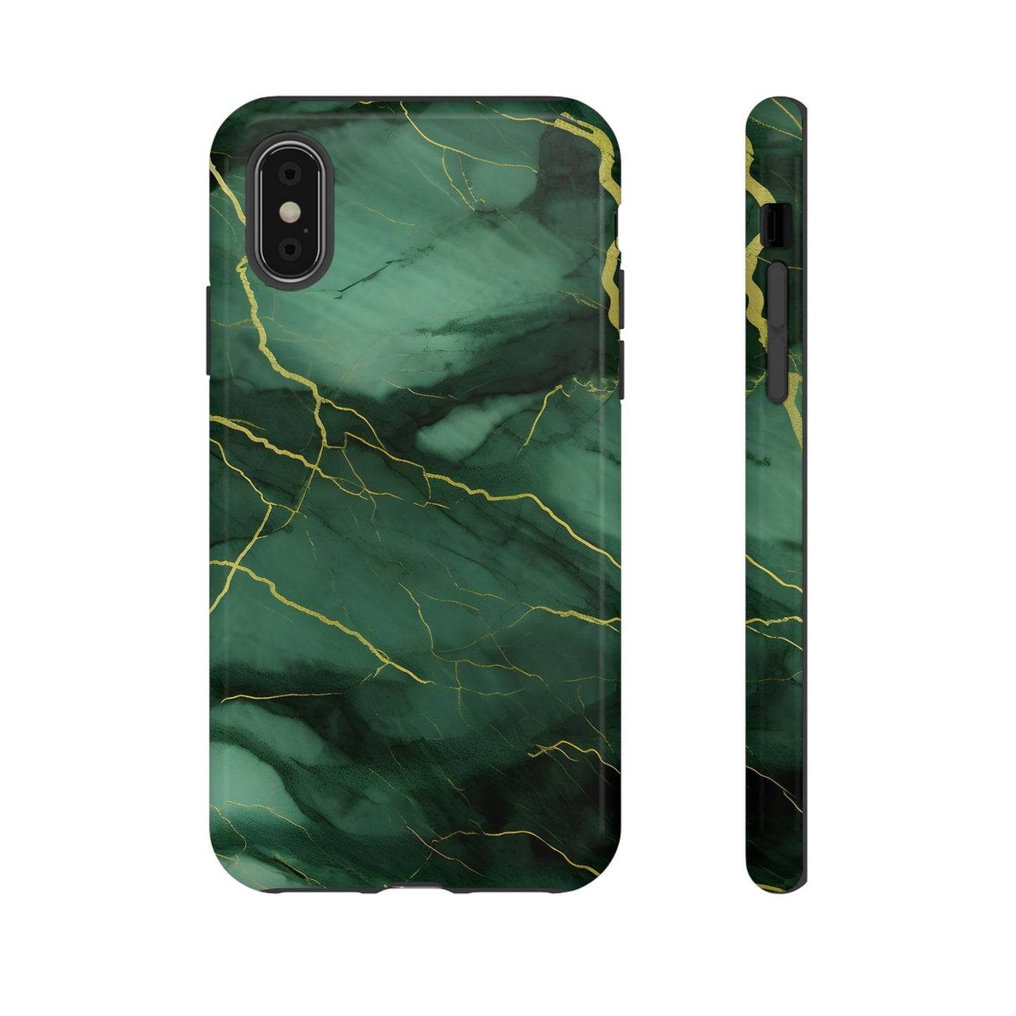 Hunter Green Marble - Tough Phone Case