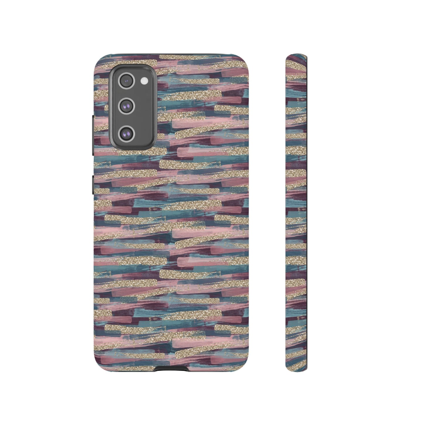 Maroon, Pink, & Gold Paint Strokes - Tough Case