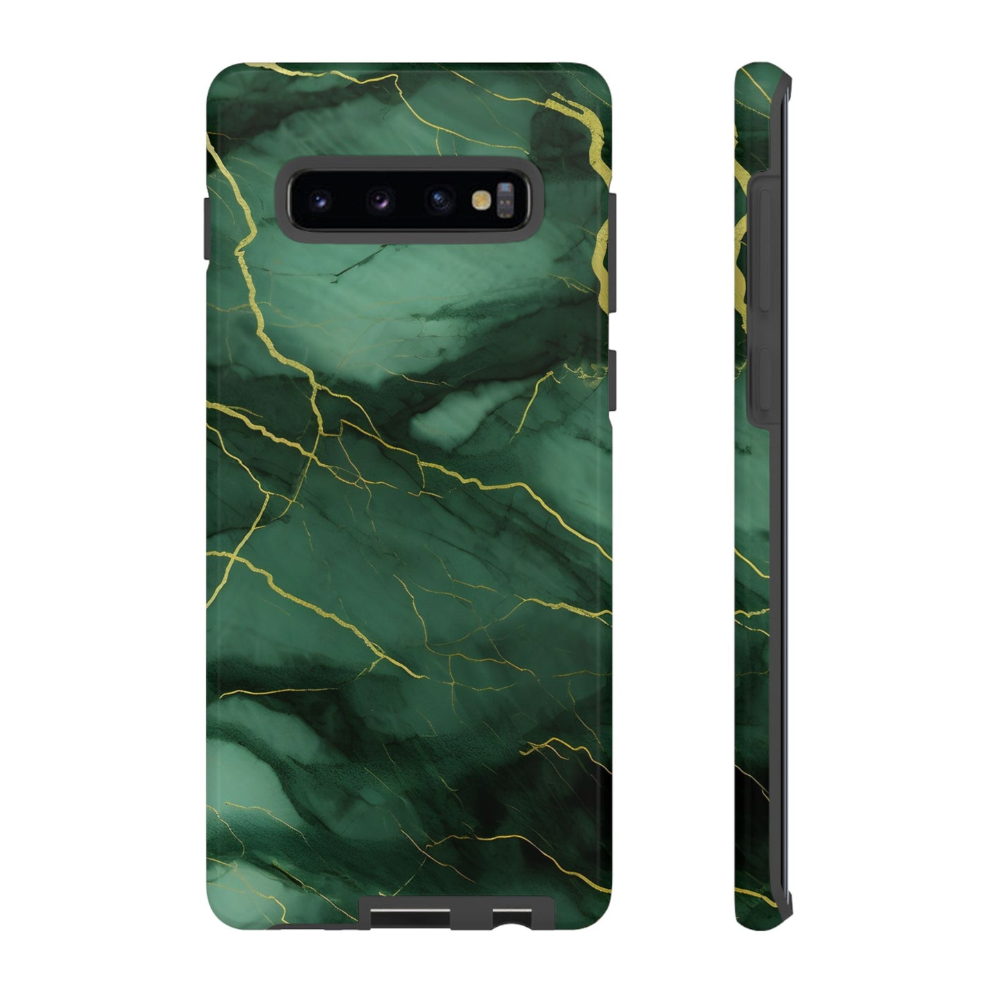 Hunter Green Marble - Tough Phone Case
