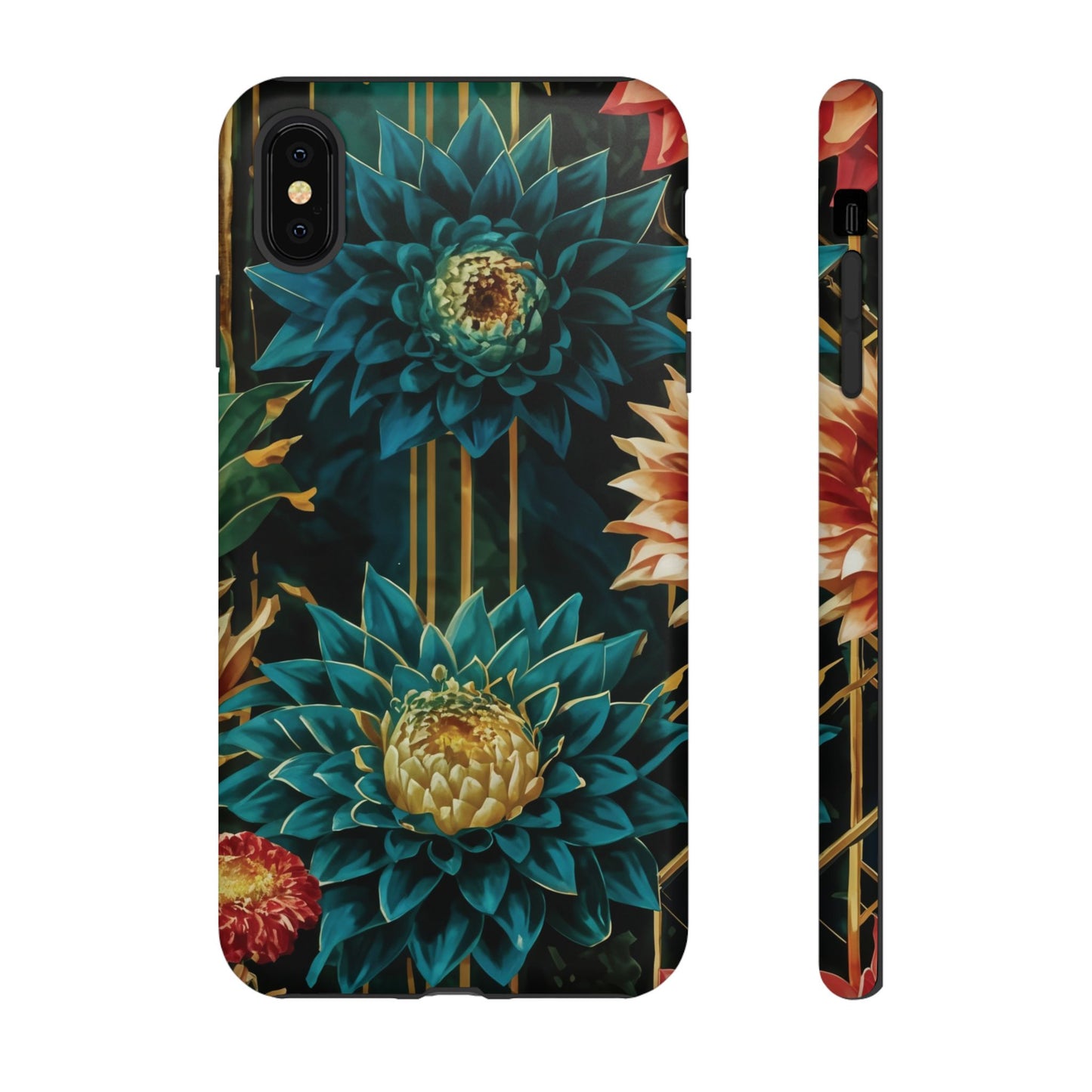 Bold Bloom Garden Tough Phone Case – Dramatic Florals for Statement-Makers
