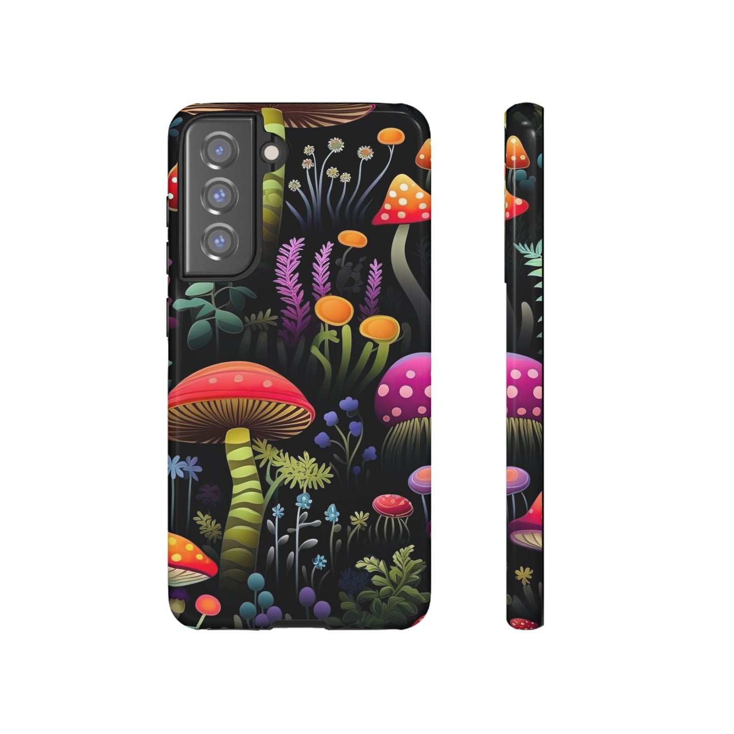 Dark Forest Mushrooms Tough Cell Phone Case