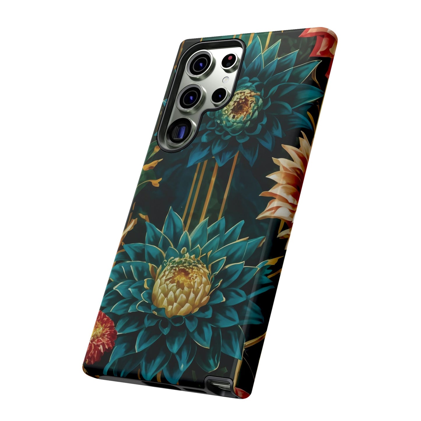 Bold Bloom Garden Tough Phone Case – Dramatic Florals for Statement-Makers