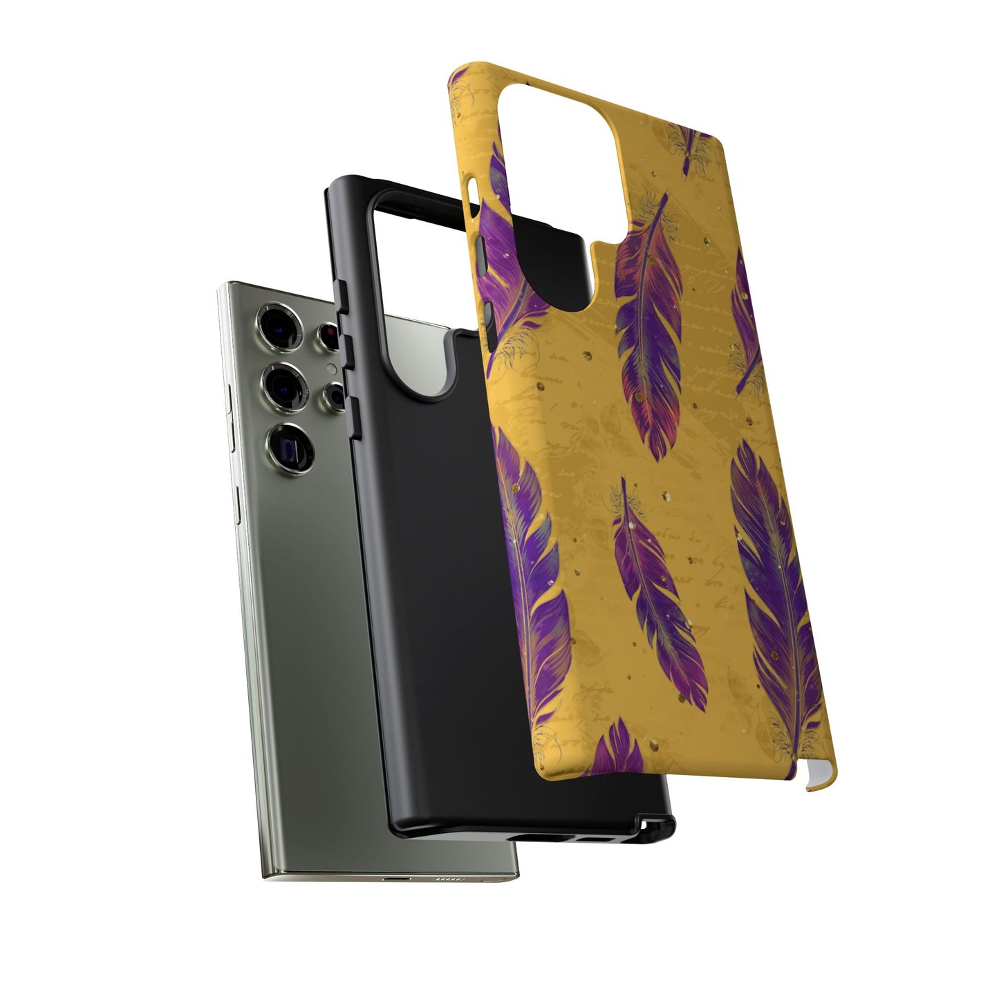 Purple Feathers - Tough Phone Case