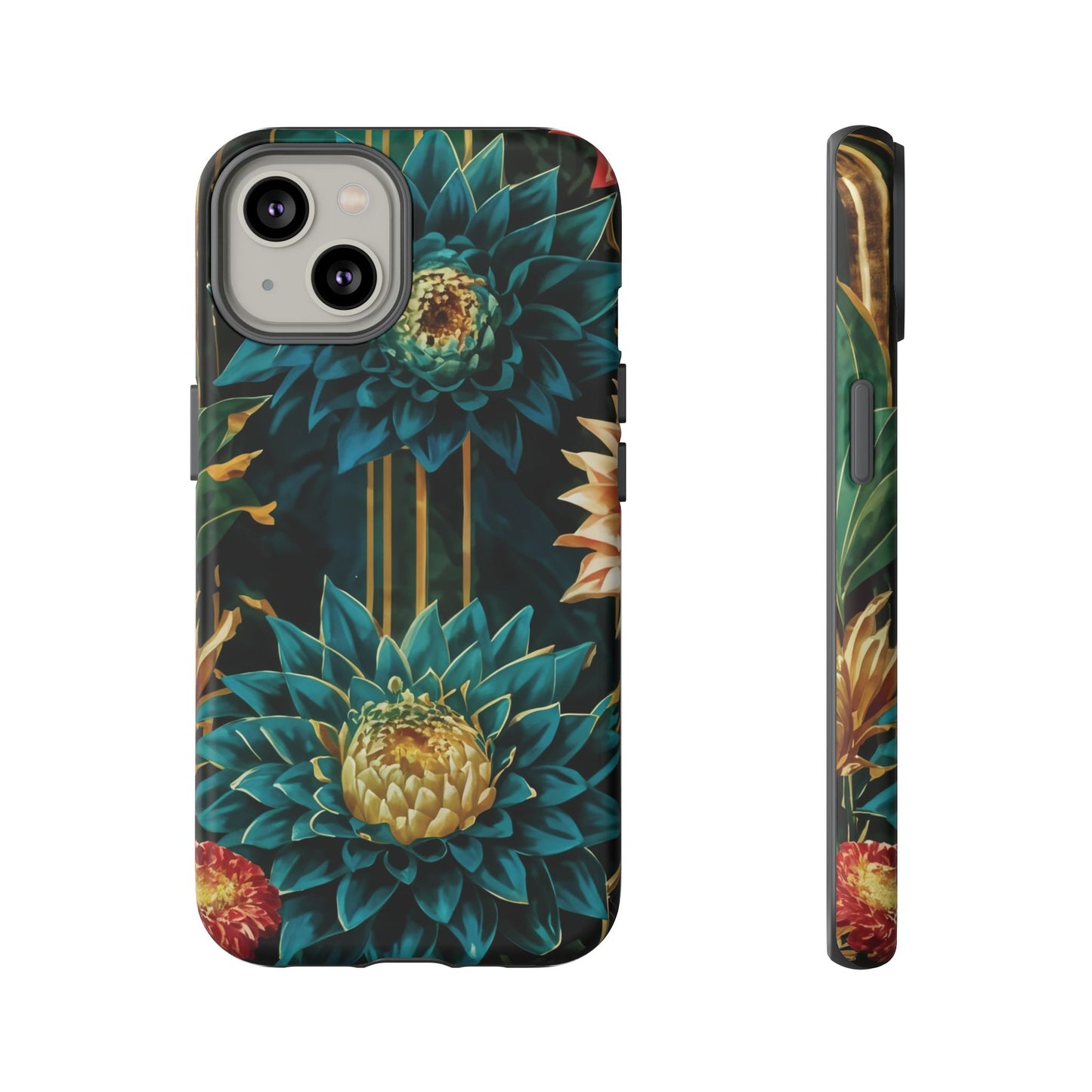 Bold Bloom Garden Tough Phone Case – Dramatic Florals for Statement-Makers