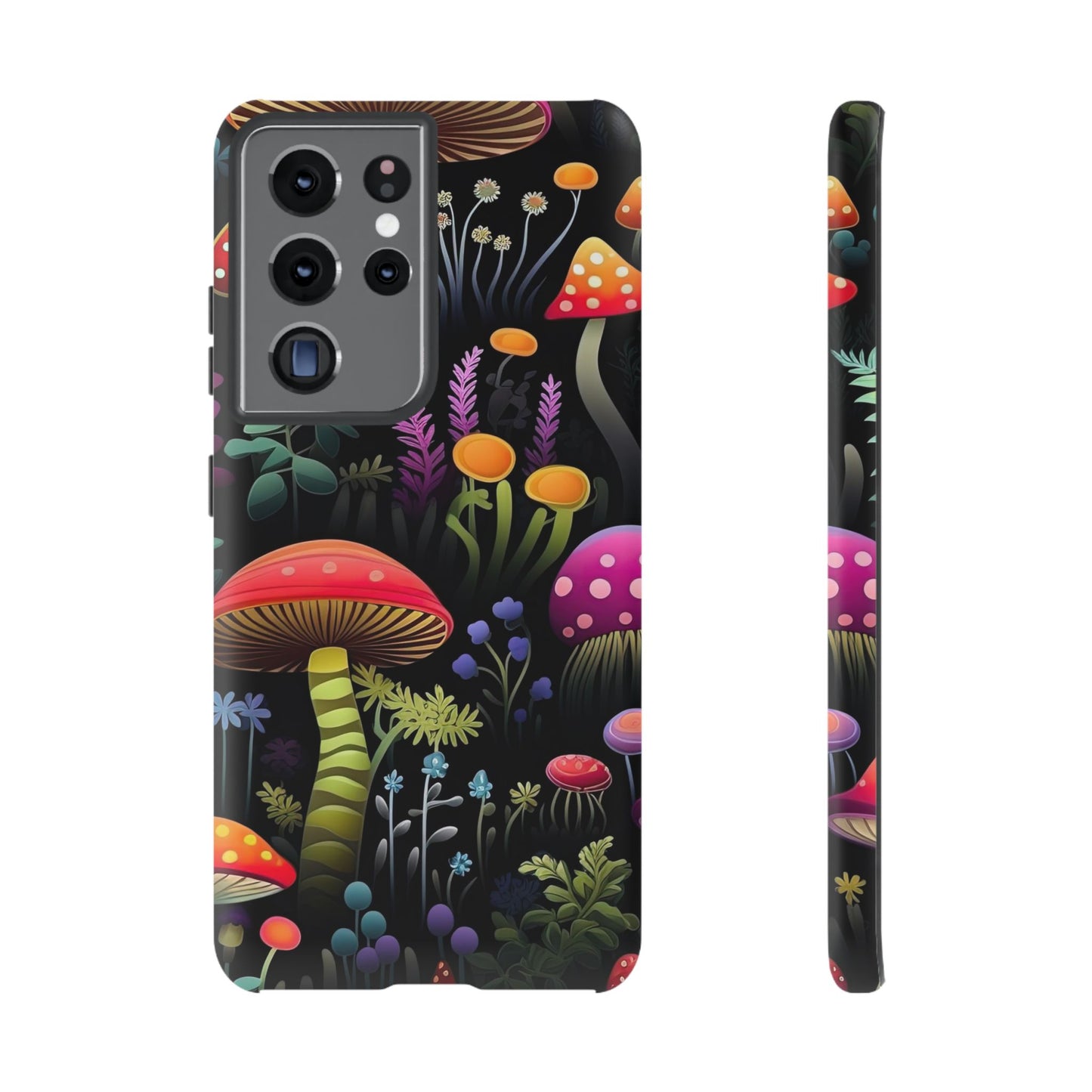 Dark Forest Mushrooms Tough Cell Phone Case