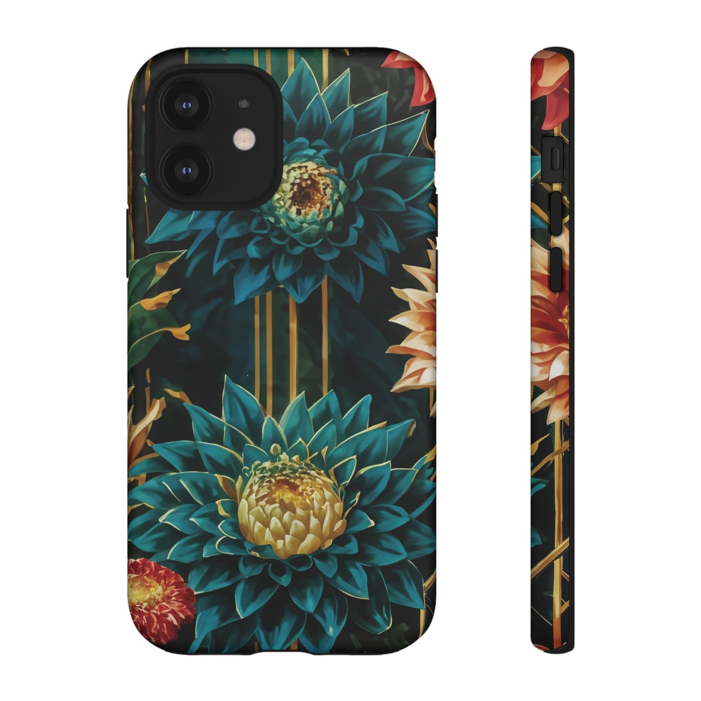 Bold Bloom Garden Tough Phone Case – Dramatic Florals for Statement-Makers