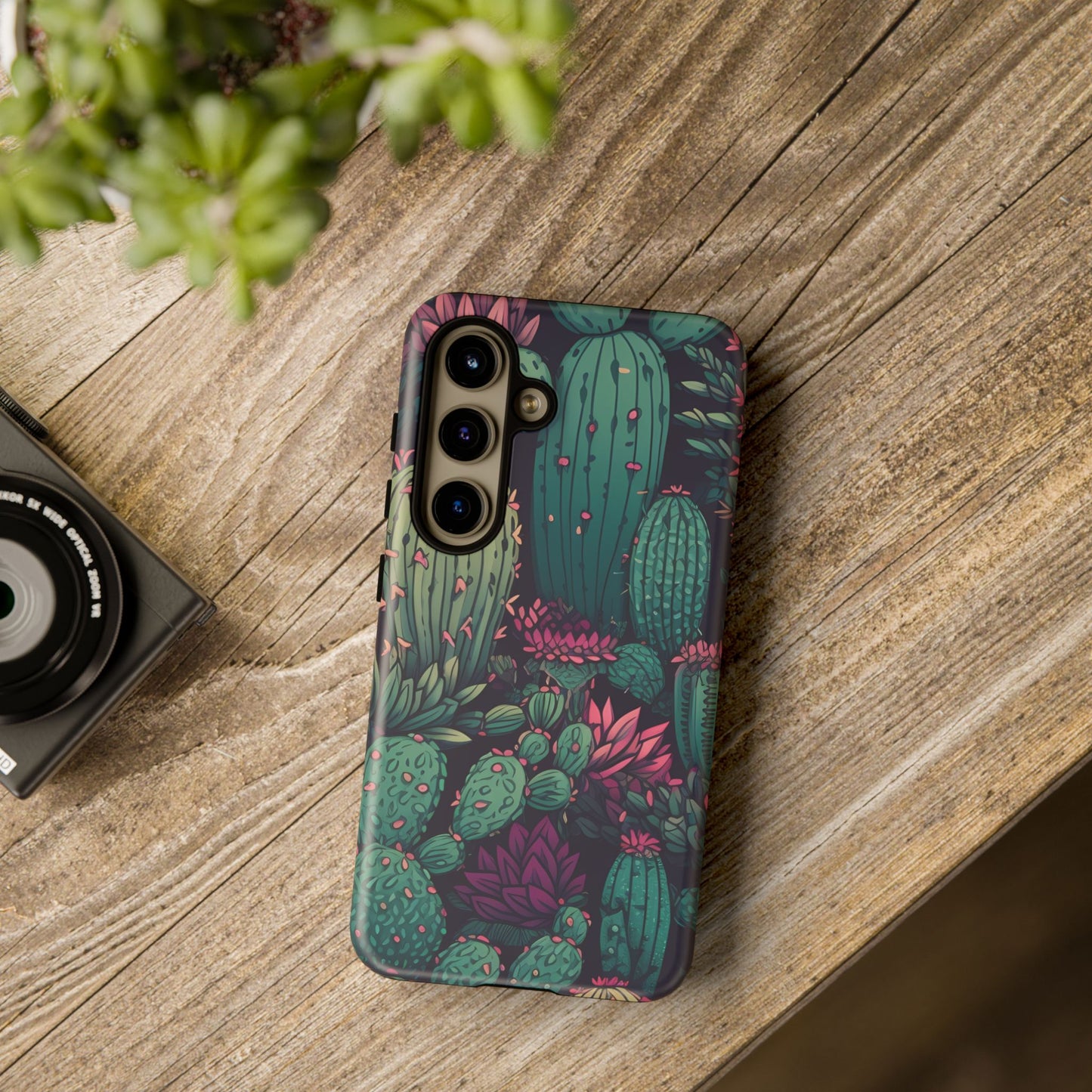 Succulent Garden Tough Phone Case – Bold & Stylish Protection for Plant Lovers