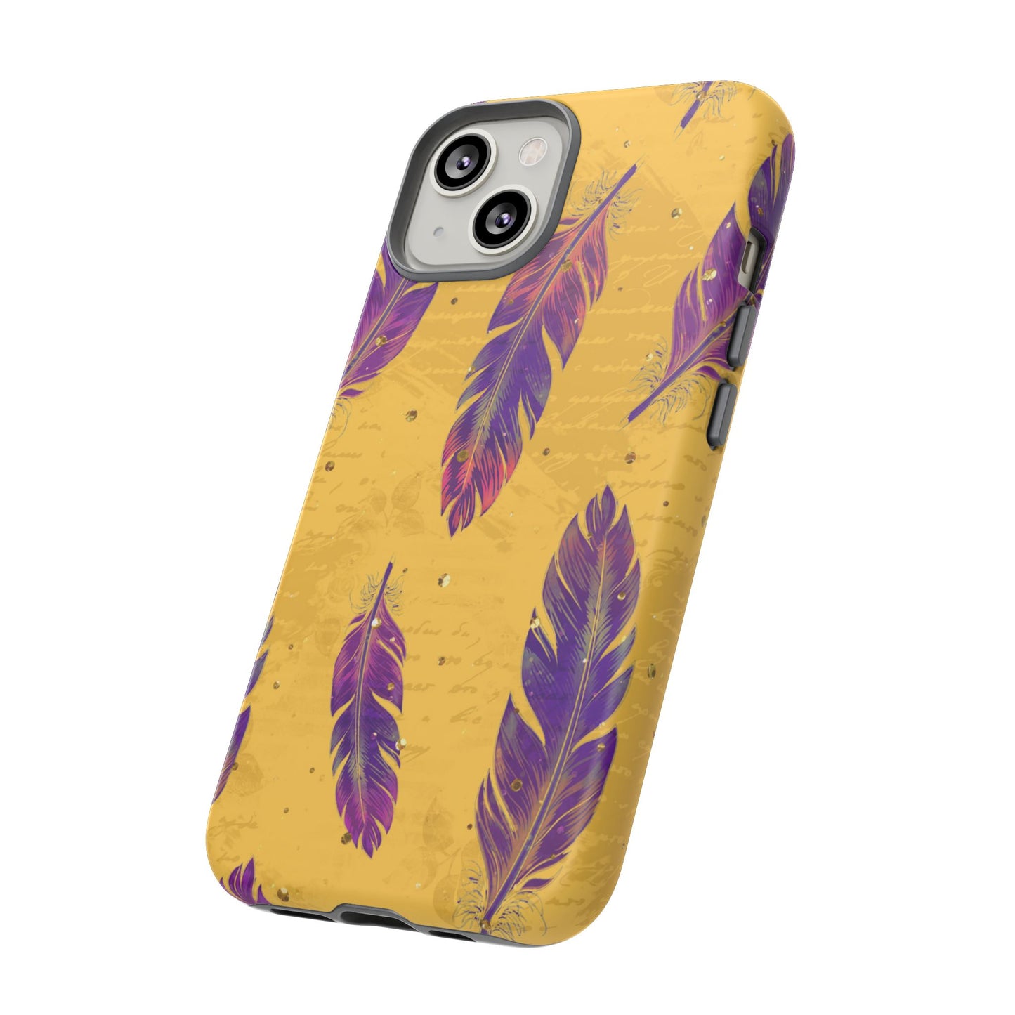 Purple Feathers - Tough Phone Case