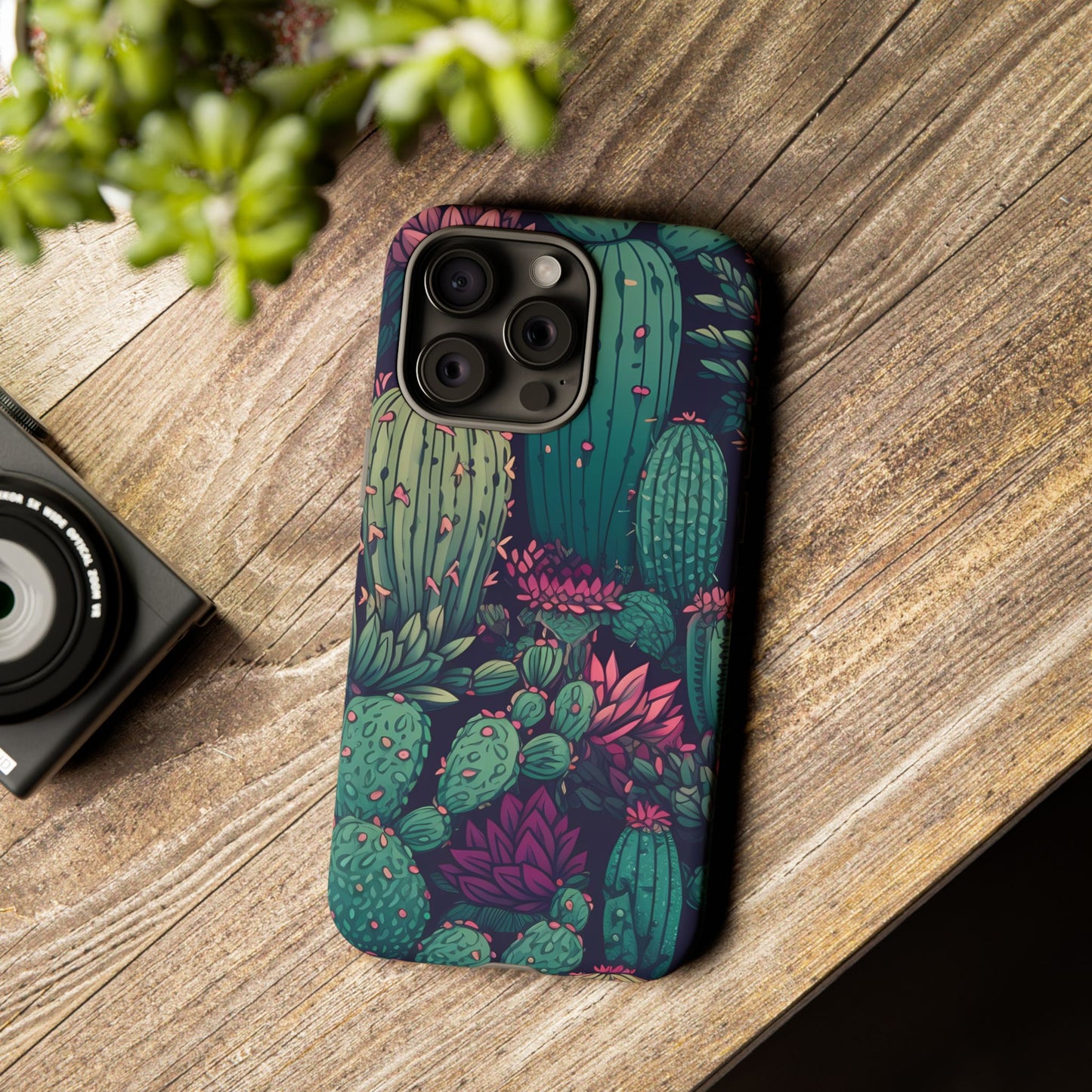 Succulent Garden Tough Phone Case – Bold & Stylish Protection for Plant Lovers