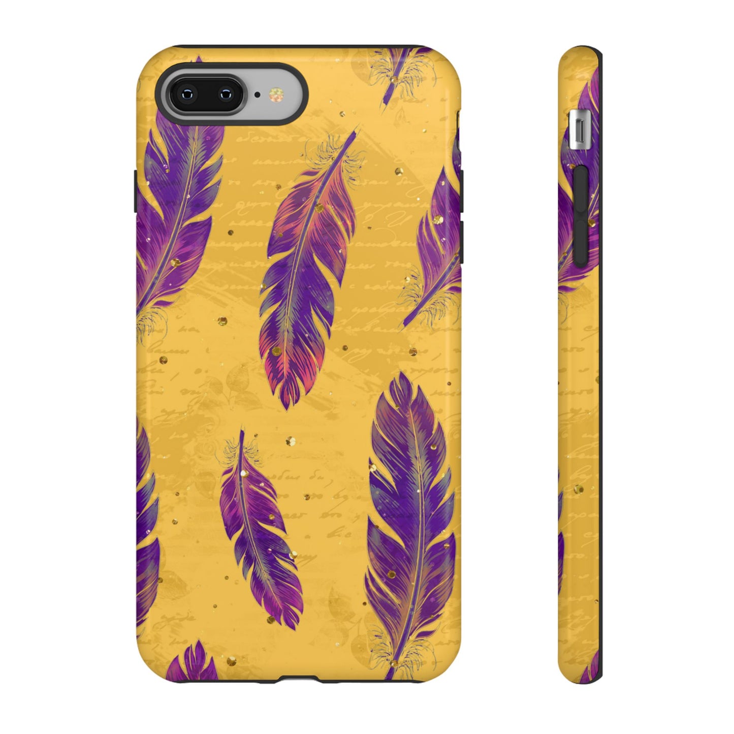Purple Feathers - Tough Phone Case