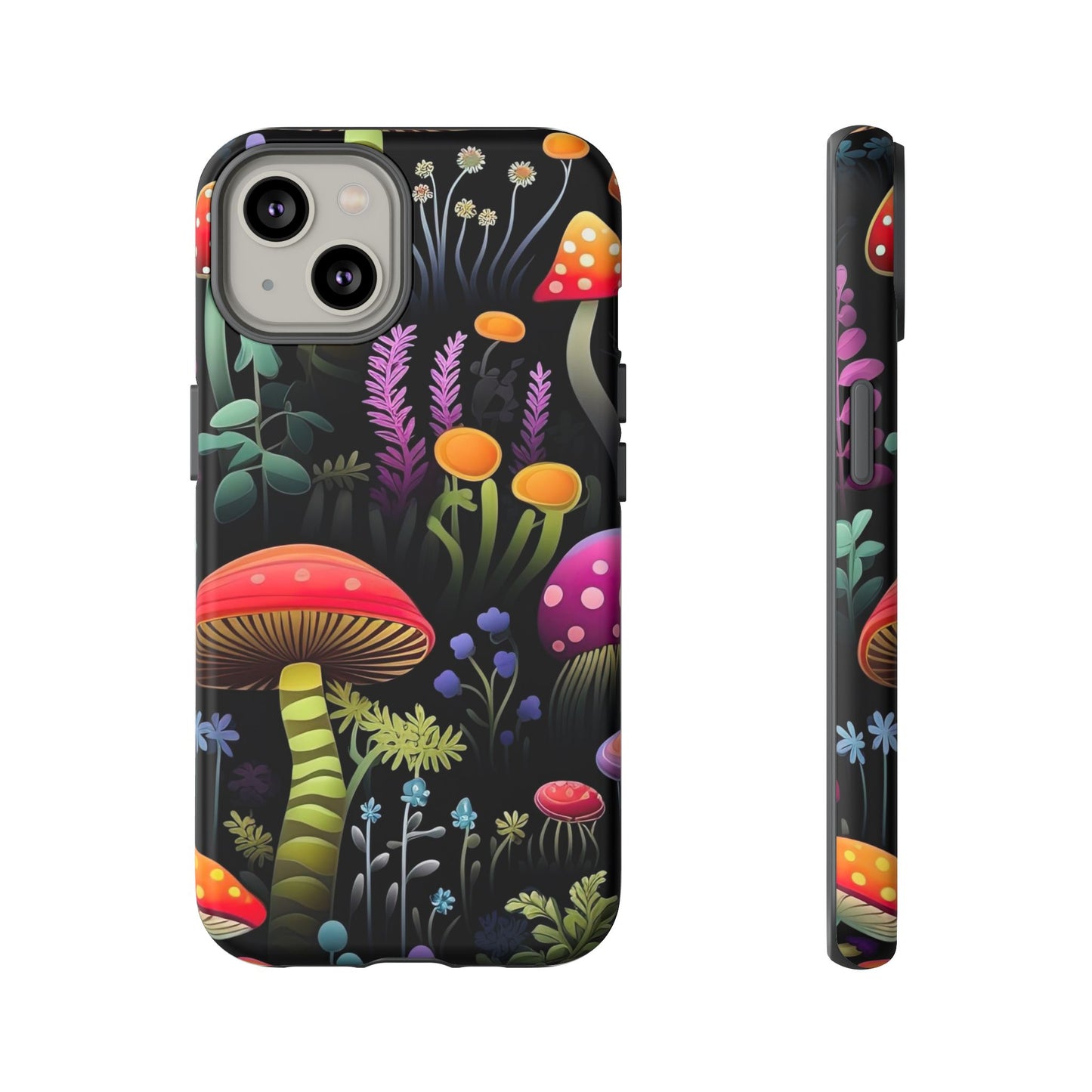 Dark Forest Mushrooms Tough Cell Phone Case