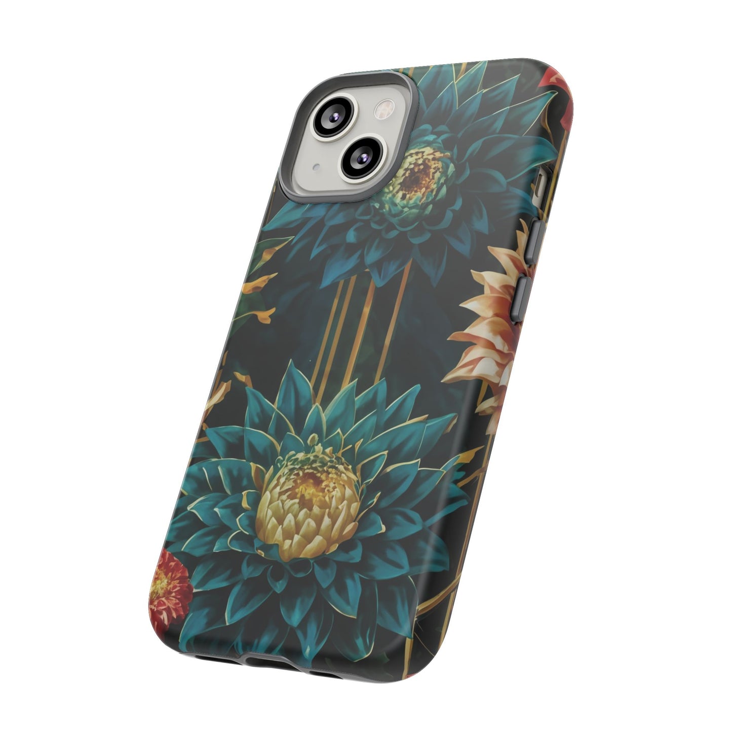 Bold Bloom Garden Tough Phone Case – Dramatic Florals for Statement-Makers