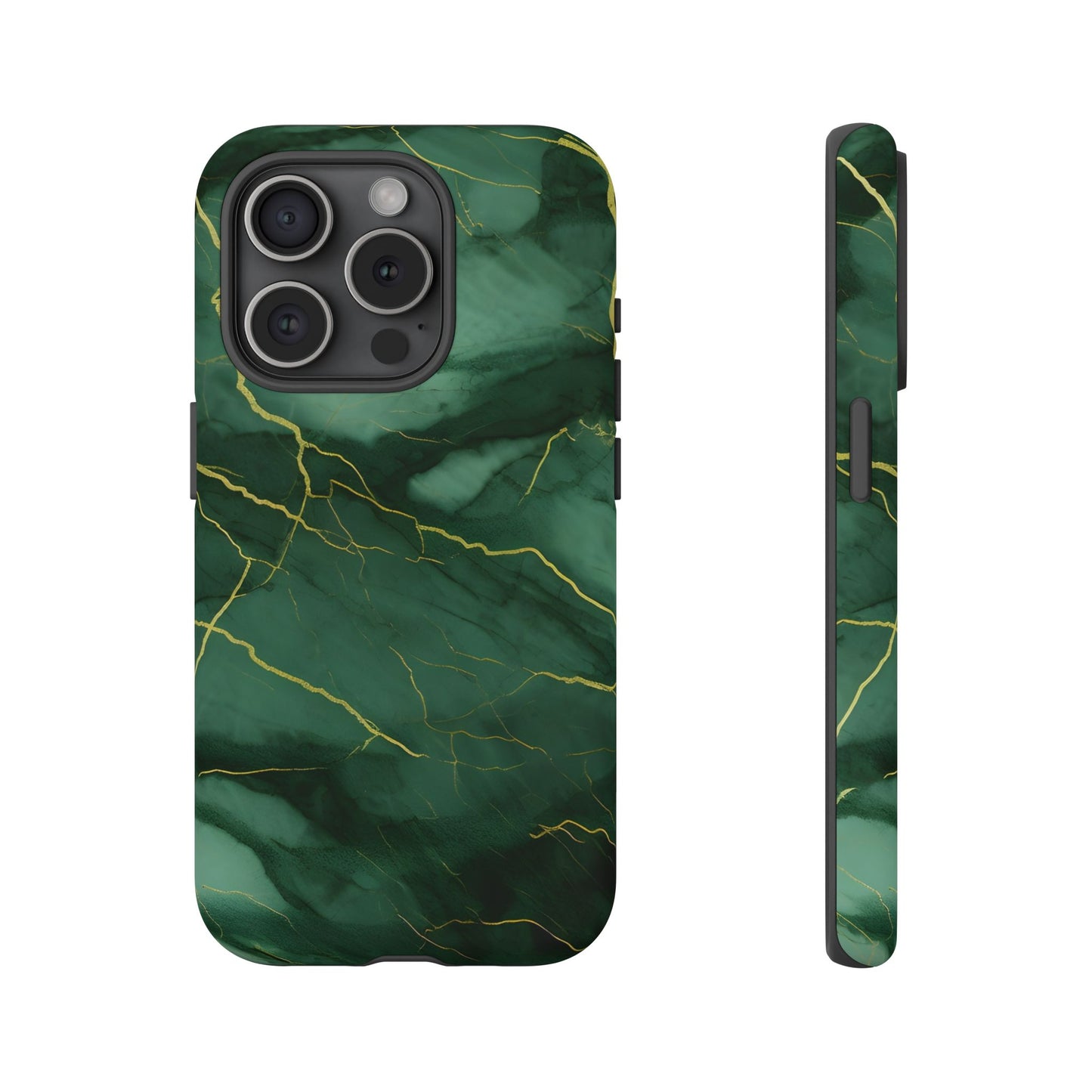 Hunter Green Marble - Tough Phone Case