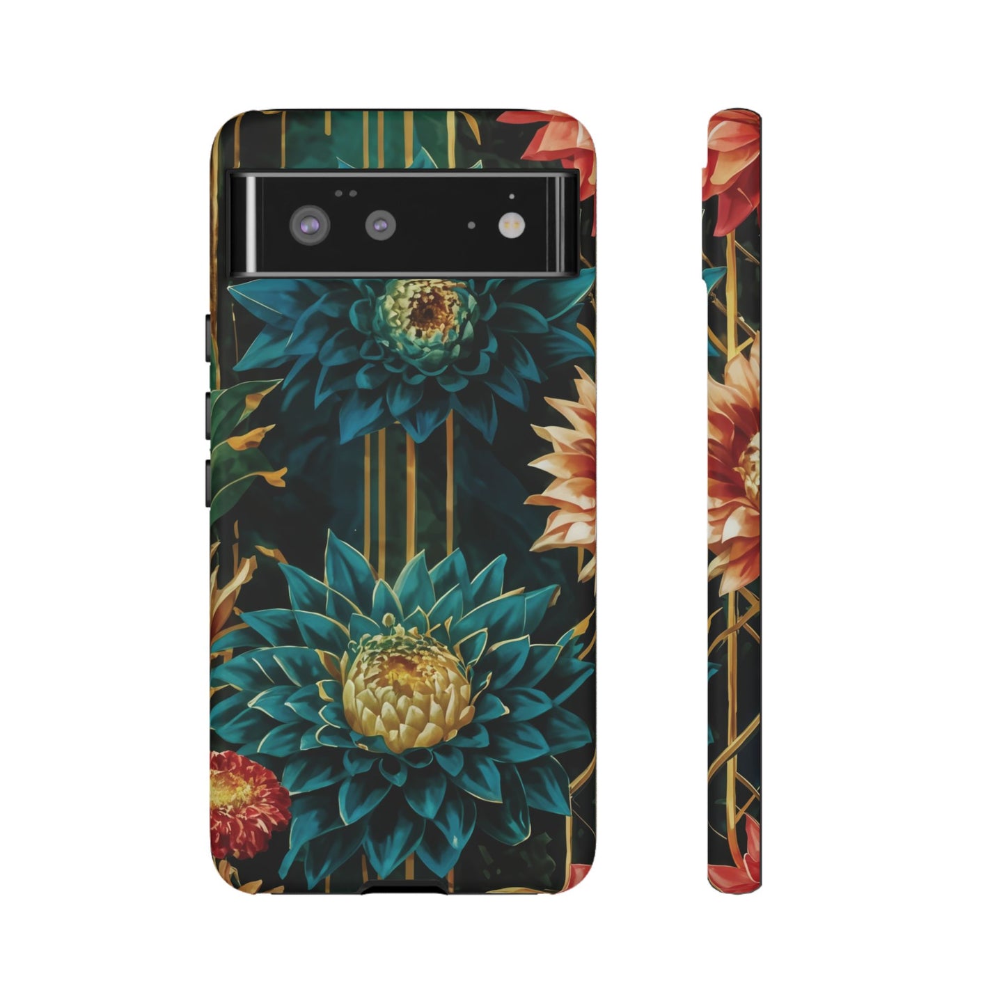 Bold Bloom Garden Tough Phone Case – Dramatic Florals for Statement-Makers