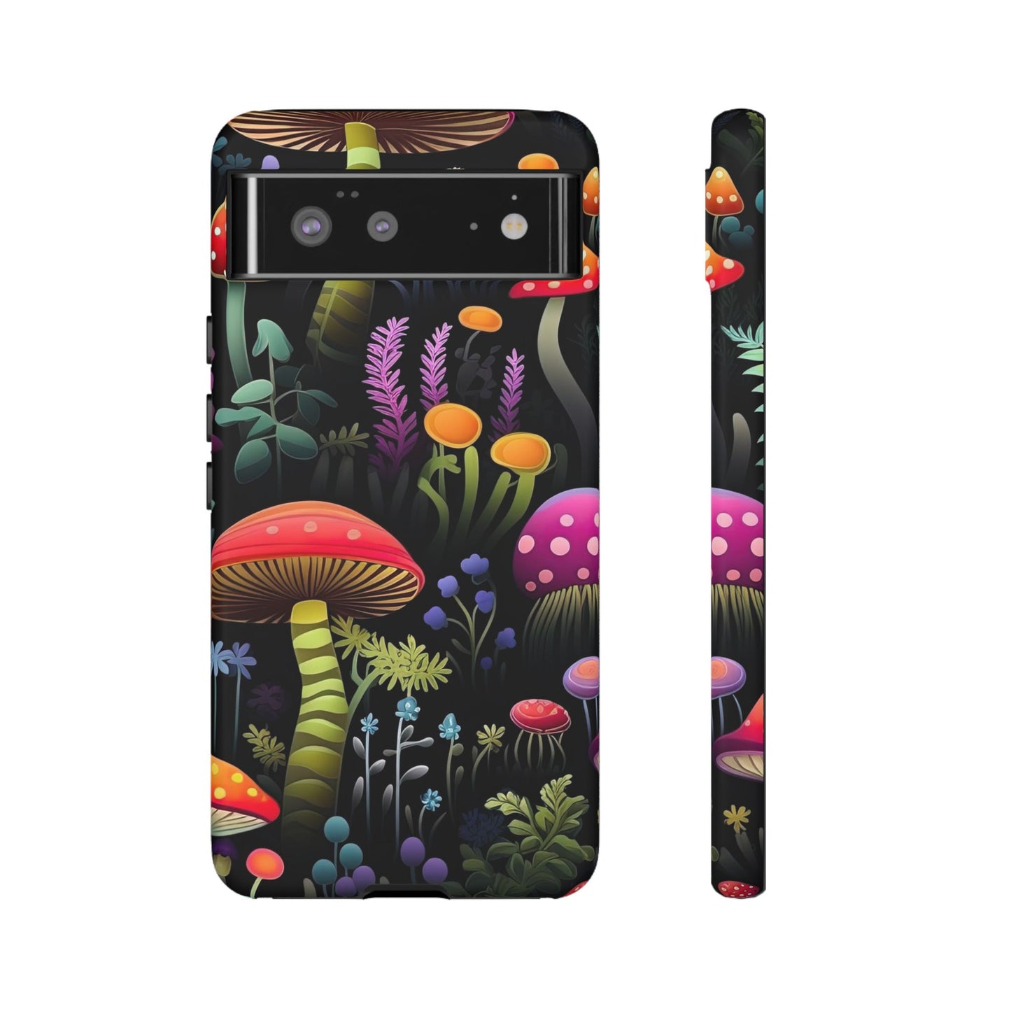 Dark Forest Mushrooms Tough Cell Phone Case
